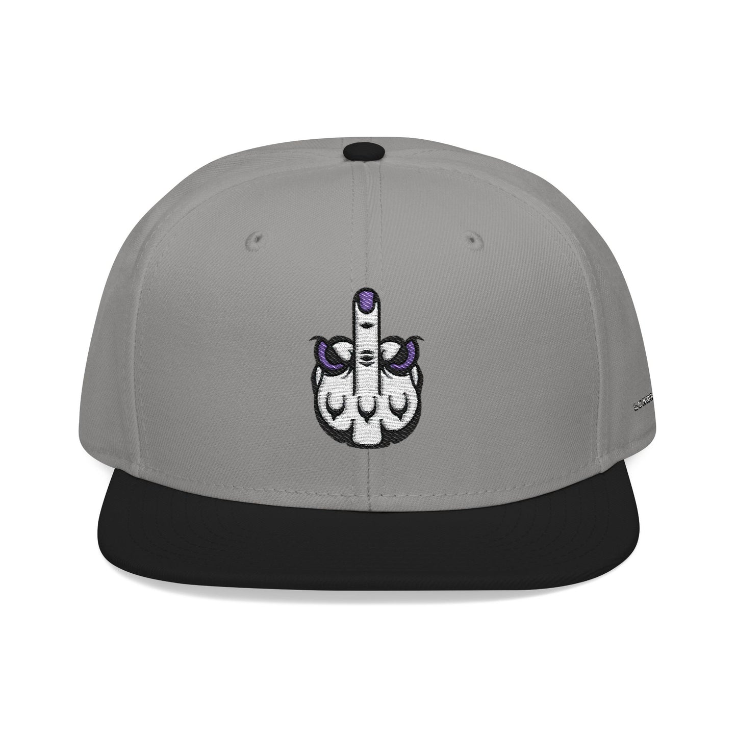 Lunar Metropolis™ Snapback Hat – Blue & White Floral Logo Cap