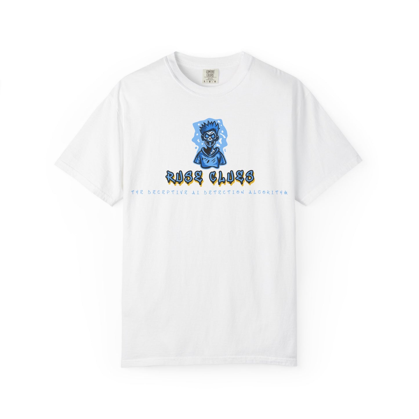 Unisex Garment-Dyed Ruse Clues™ T-shirt - Casual Style for Everyday Wear, Perfect Gift for Music Lovers, Summer Vibe, Graphic Tee