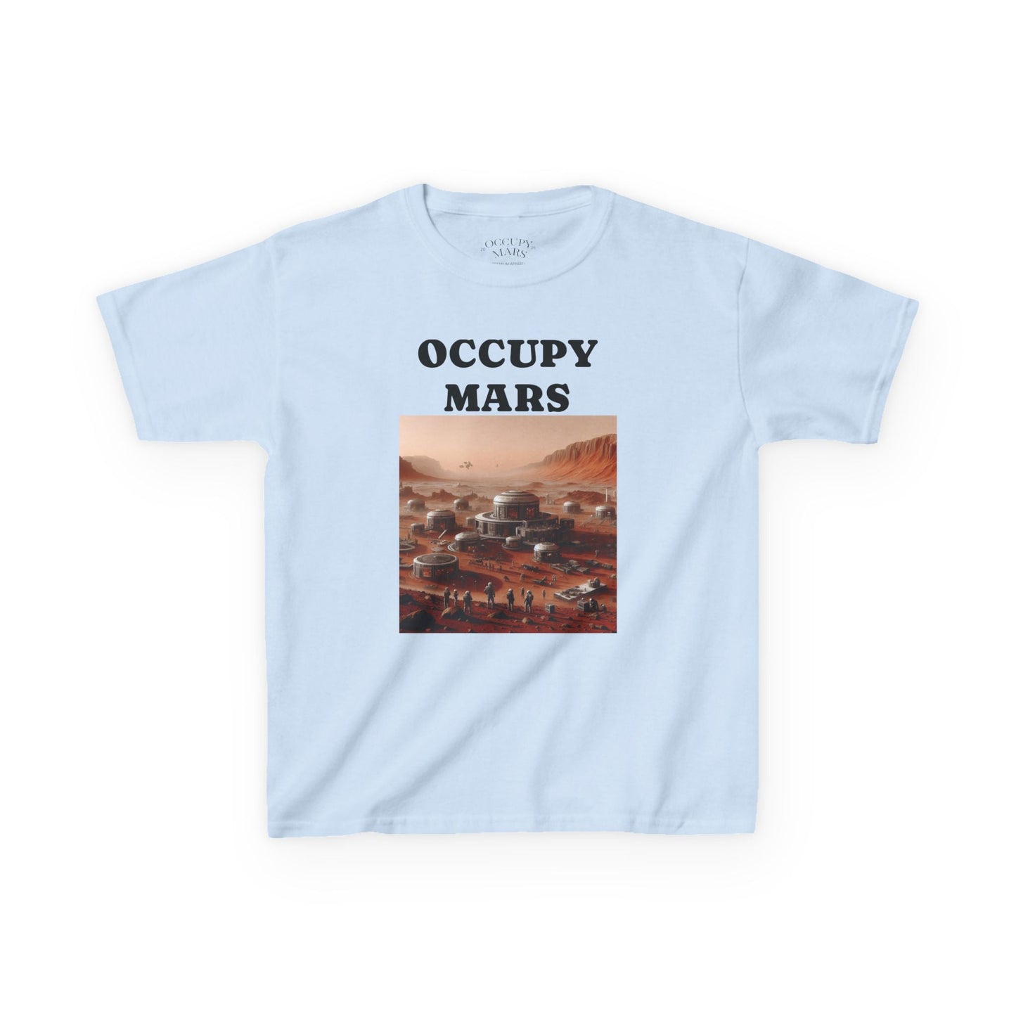 Occupy Mars™ Kids' Graphic Tee | Fun Space Tee, Cute Gift for Kids, Science Lovers, Casual Wear, Birthday Gift, Educational Apparel