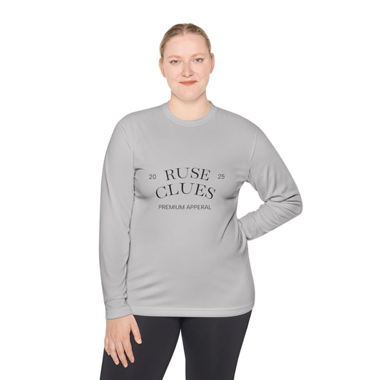 Women's Lightweight  Long Sleeve Ruse Clues® Tee - Premium Apparel for Everyday Style, Casual Wear, Gifts for Friends, Layering Piece, Trendy Fashion