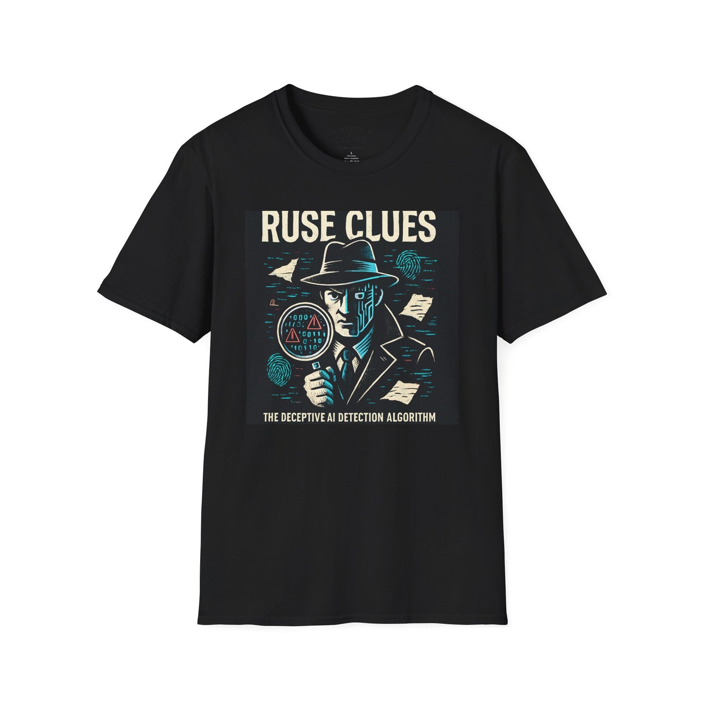 Mystery Detective Unisex Softstyle T-Shirt - Ruse Clues® Design