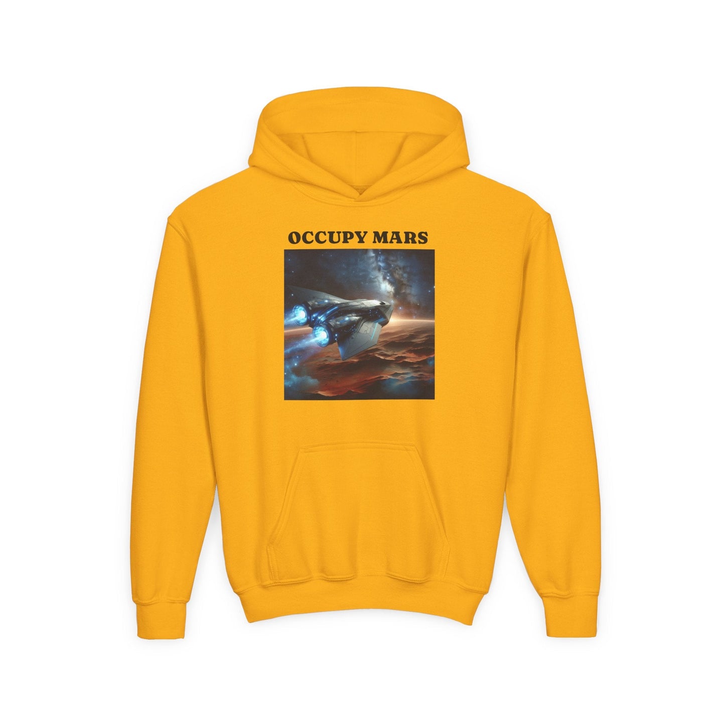 Occupy Mars™ Youth Sweatshirt, Sci-Fi Hoodie, Space Adventure Apparel, Gift for Kids, Casual Wear