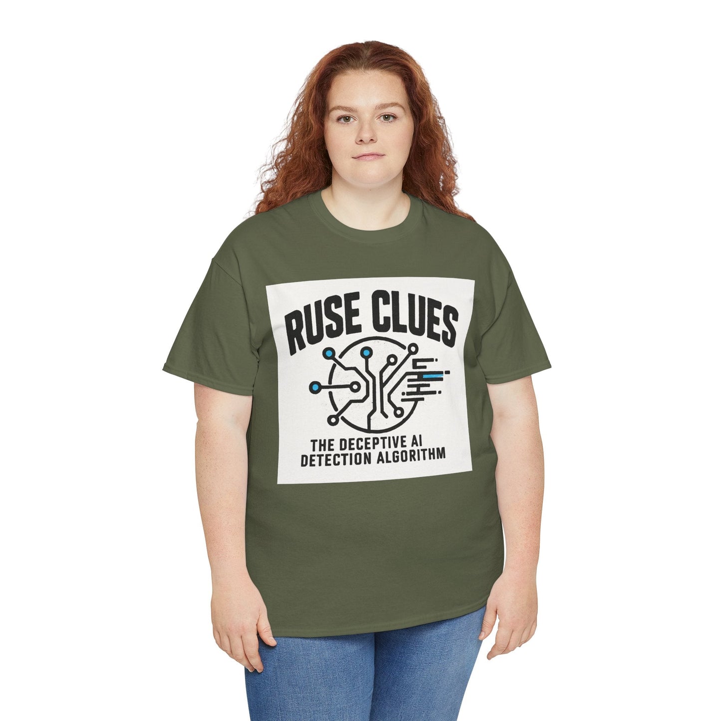 Ruse Clues® AI Detection Tee - Unisex Heavy Cotton T-Shirt