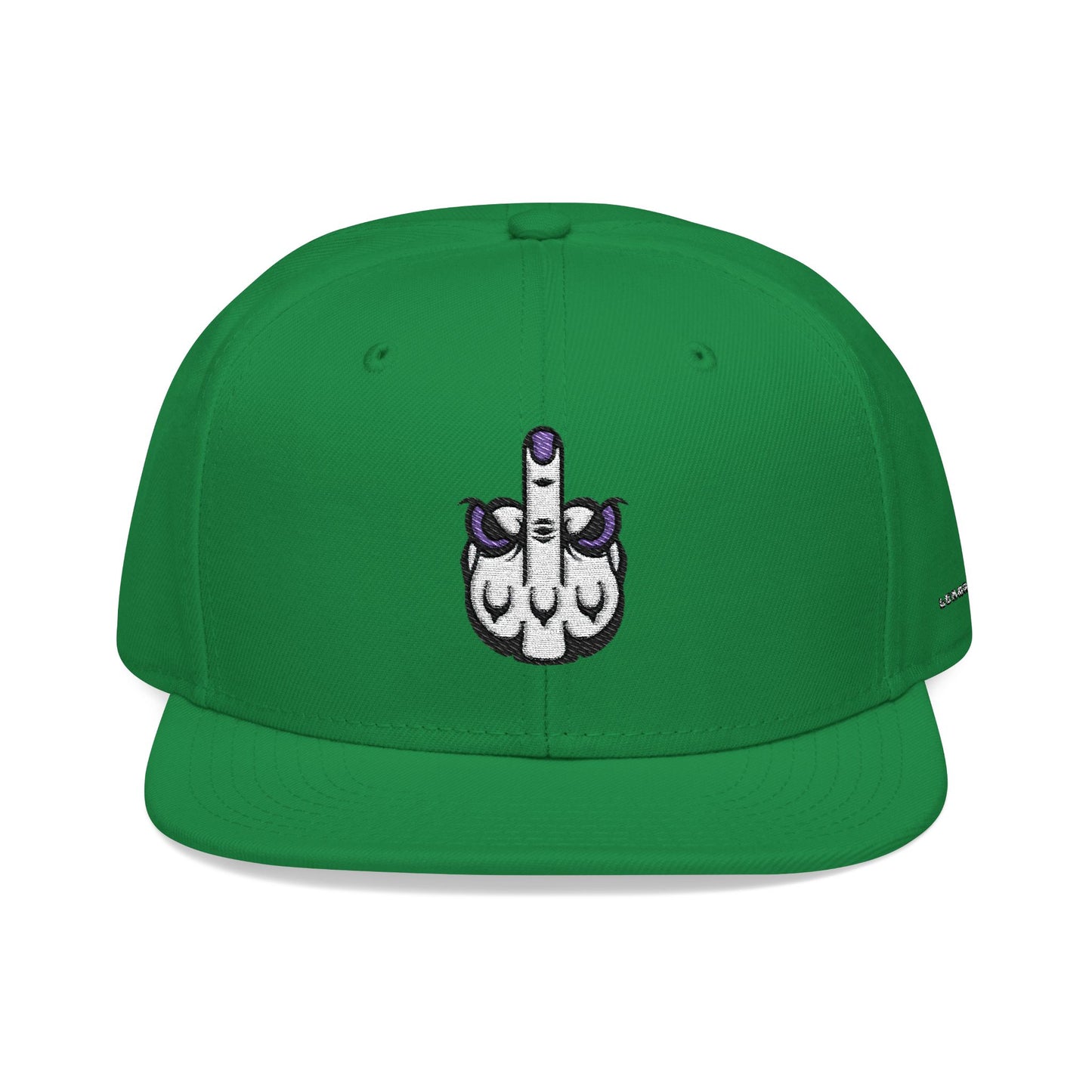 Lunar Metropolis™ Snapback Hat – Blue & White Floral Logo Cap