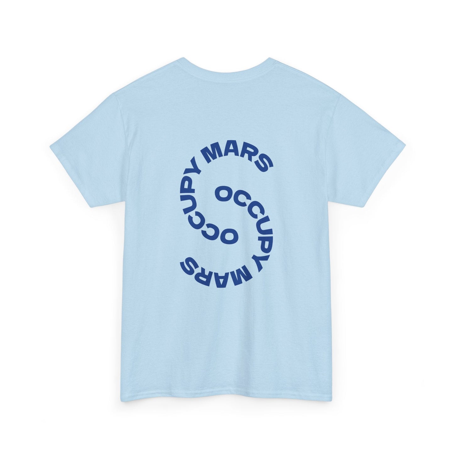 Unisex Heavy Cotton Occupy Mars™ Tee | Trendy Graphic Tee, Space T-Shirt, Casual Outfit, Gift for Science Lovers, Everyday Wear