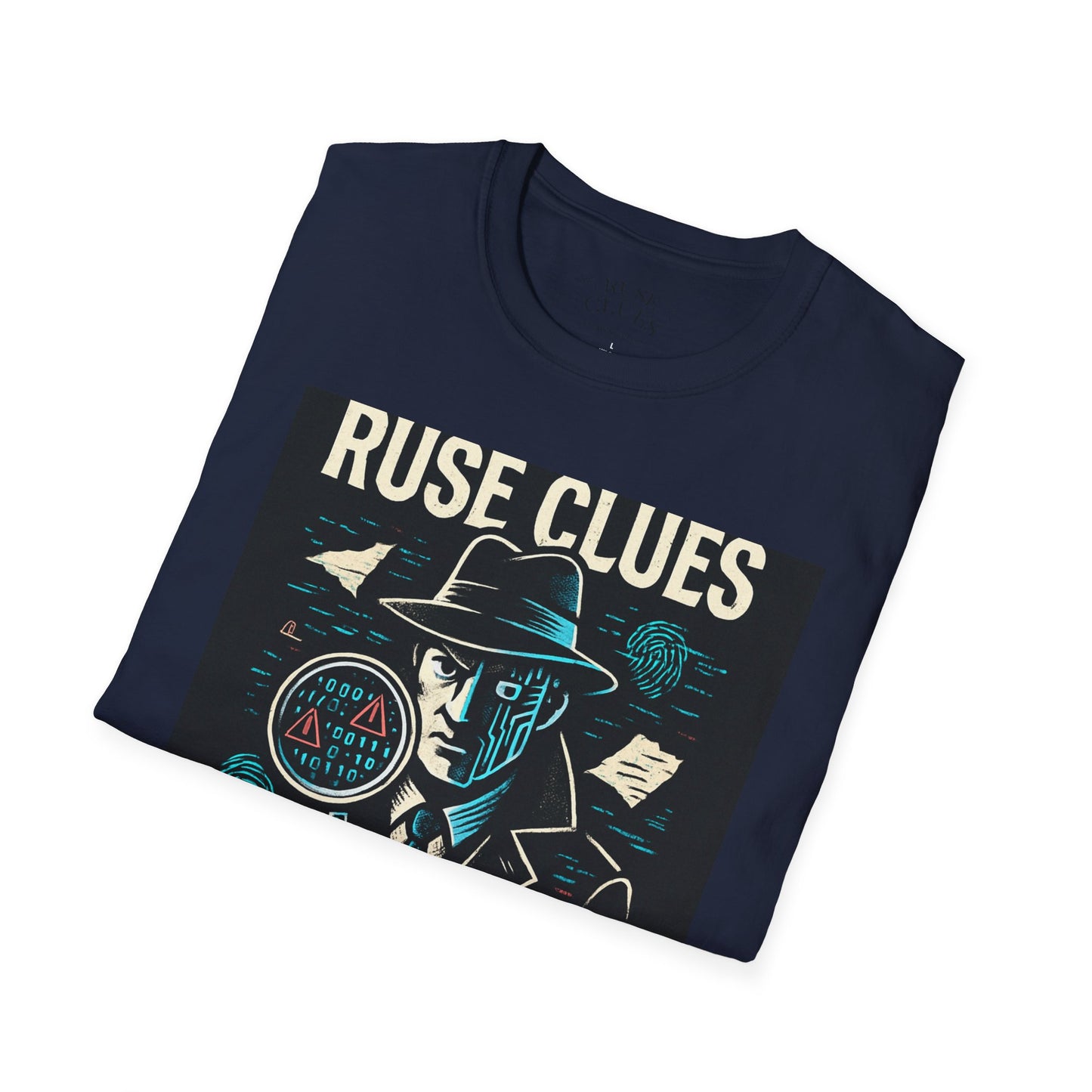 Mystery Detective Unisex Softstyle T-Shirt - Ruse Clues® Design