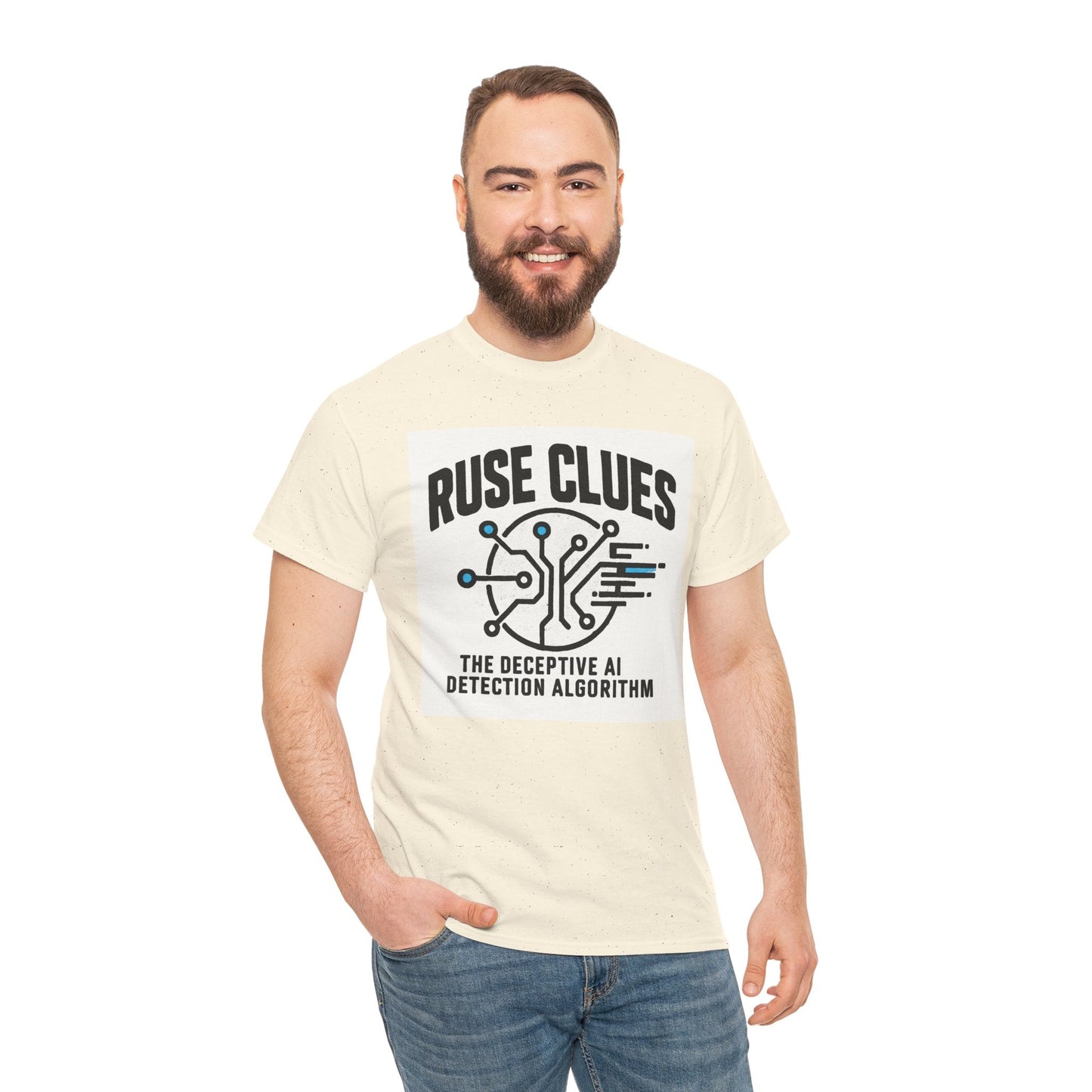 Ruse Clues® AI Detection Tee - Unisex Heavy Cotton T-Shirt