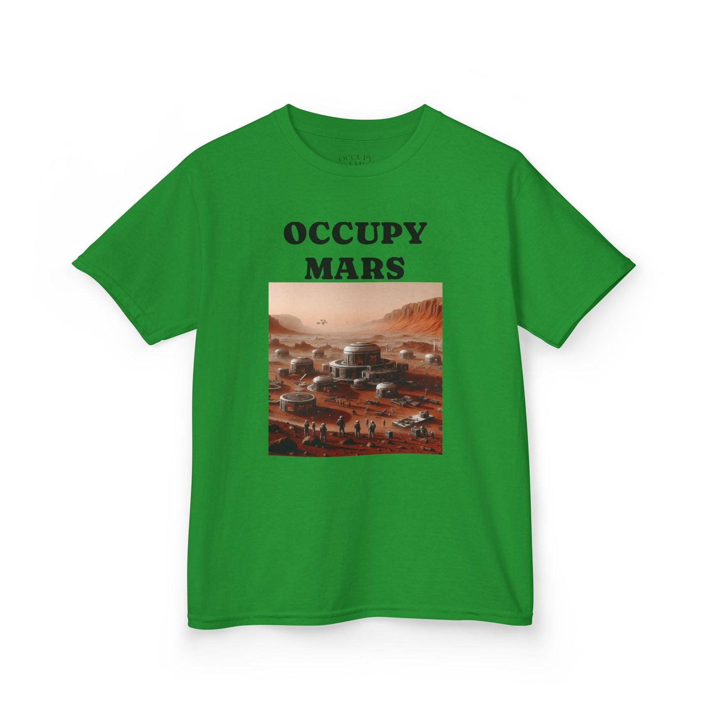 Occupy Mars™ Kids' Graphic Tee | Fun Space Tee, Cute Gift for Kids, Science Lovers, Casual Wear, Birthday Gift, Educational Apparel