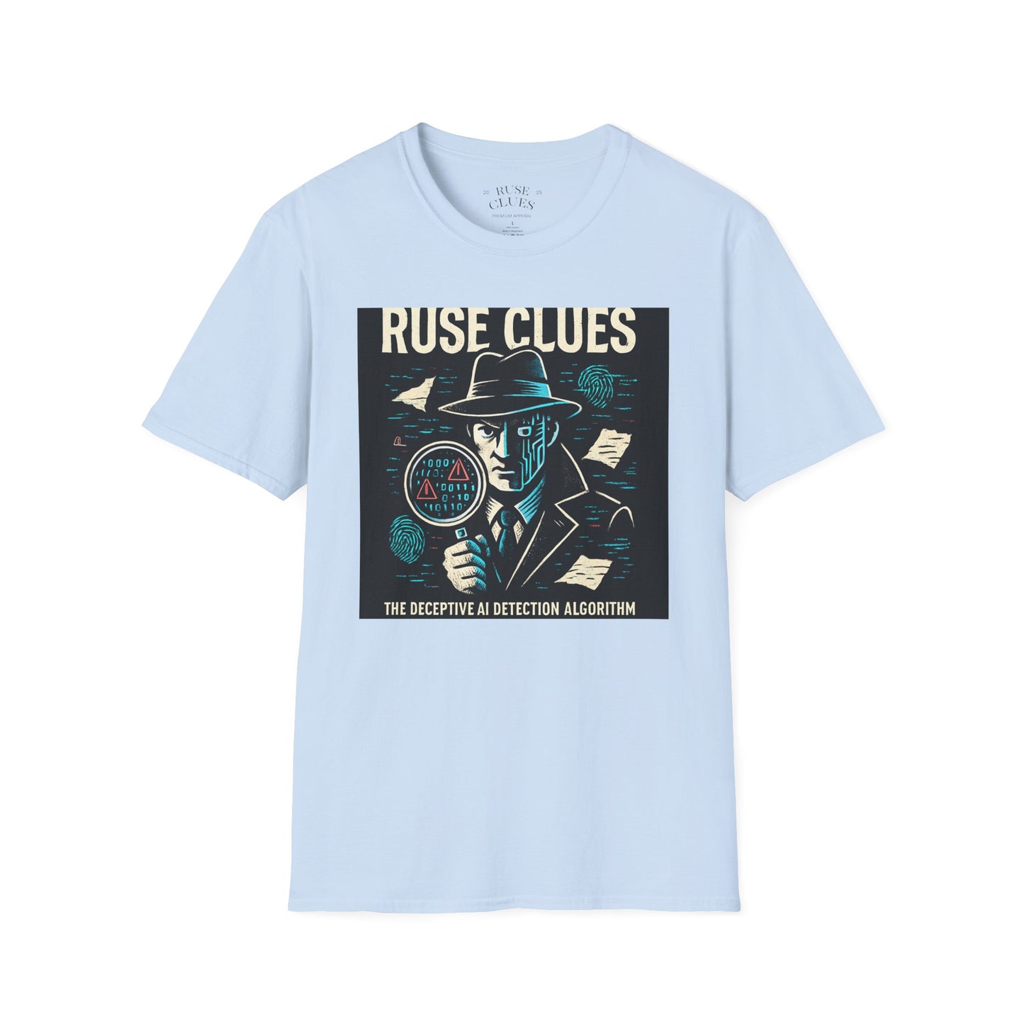 Mystery Detective Unisex Softstyle T-Shirt - Ruse Clues® Design