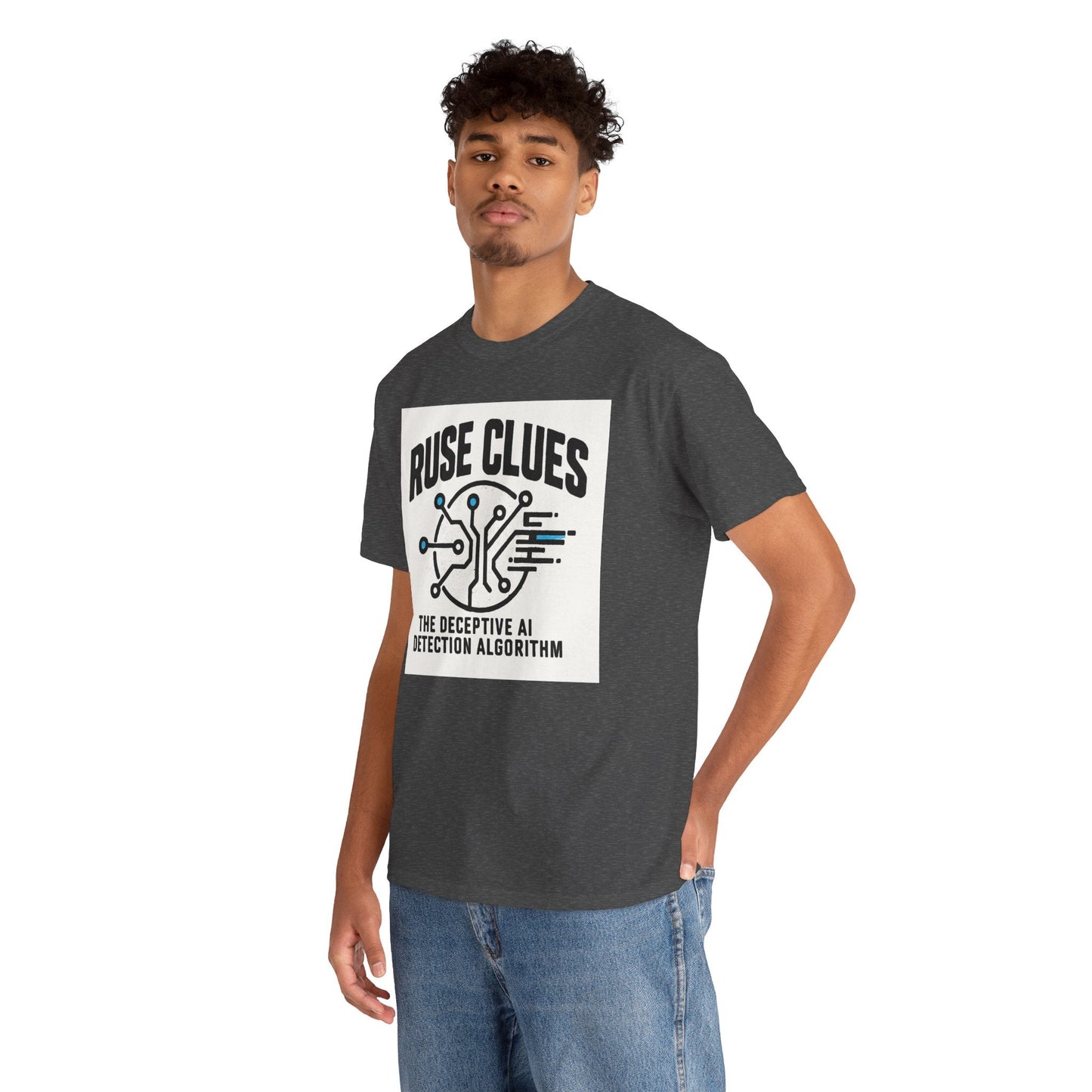 Ruse Clues® AI Detection Tee - Unisex Heavy Cotton T-Shirt