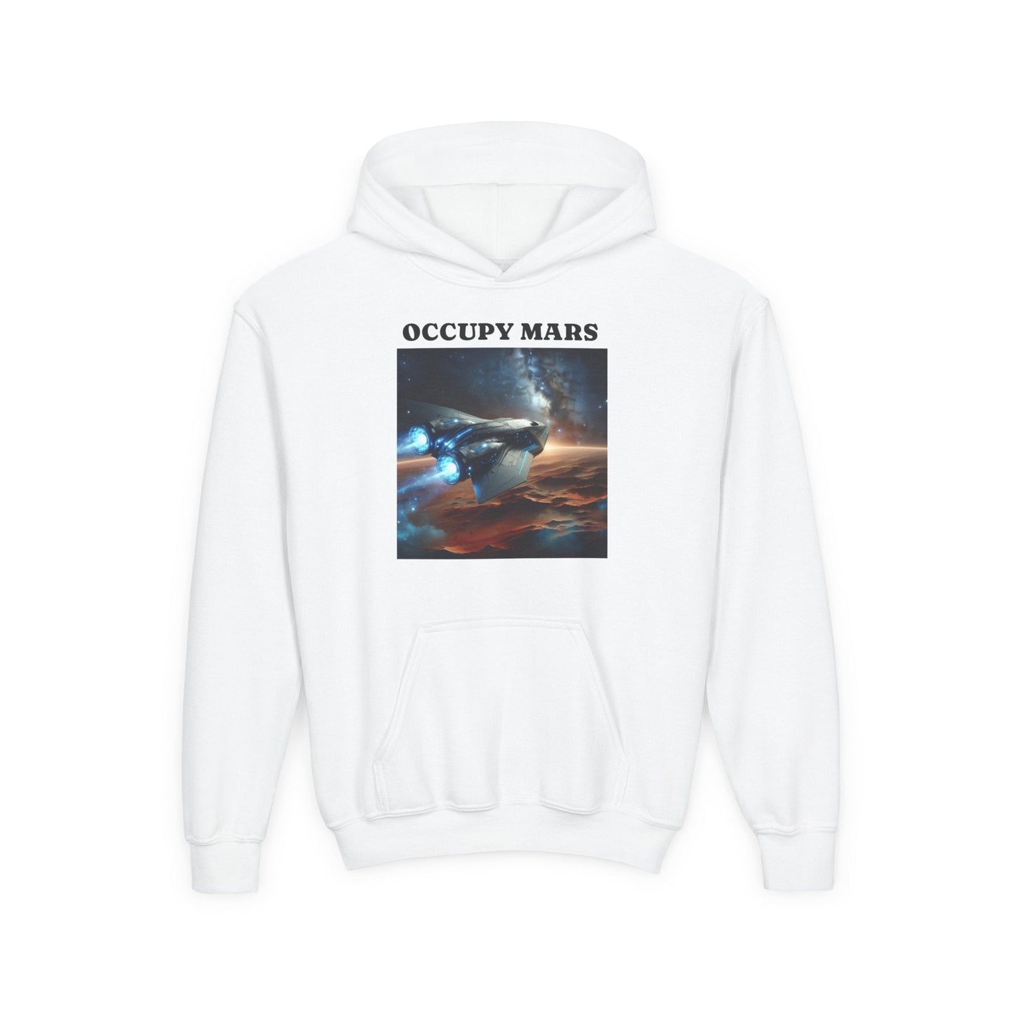 Occupy Mars™ Youth Sweatshirt, Sci-Fi Hoodie, Space Adventure Apparel, Gift for Kids, Casual Wear