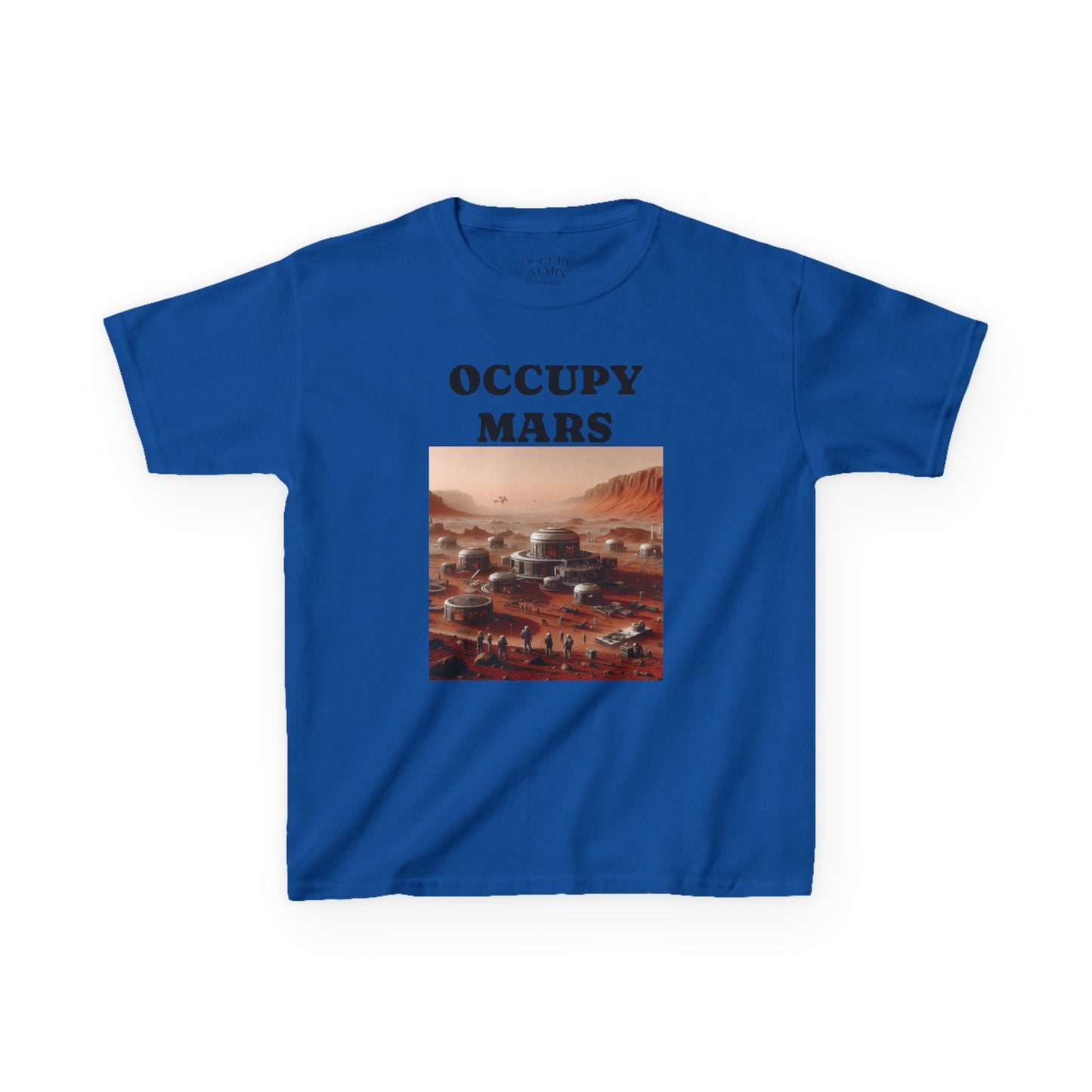 Occupy Mars™ Kids' Graphic Tee | Fun Space Tee, Cute Gift for Kids, Science Lovers, Casual Wear, Birthday Gift, Educational Apparel