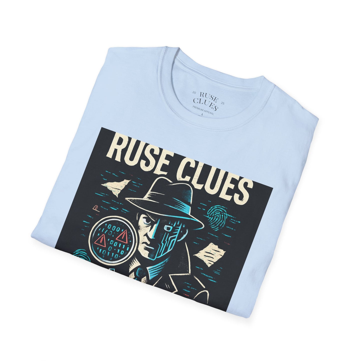Mystery Detective Unisex Softstyle T-Shirt - Ruse Clues® Design