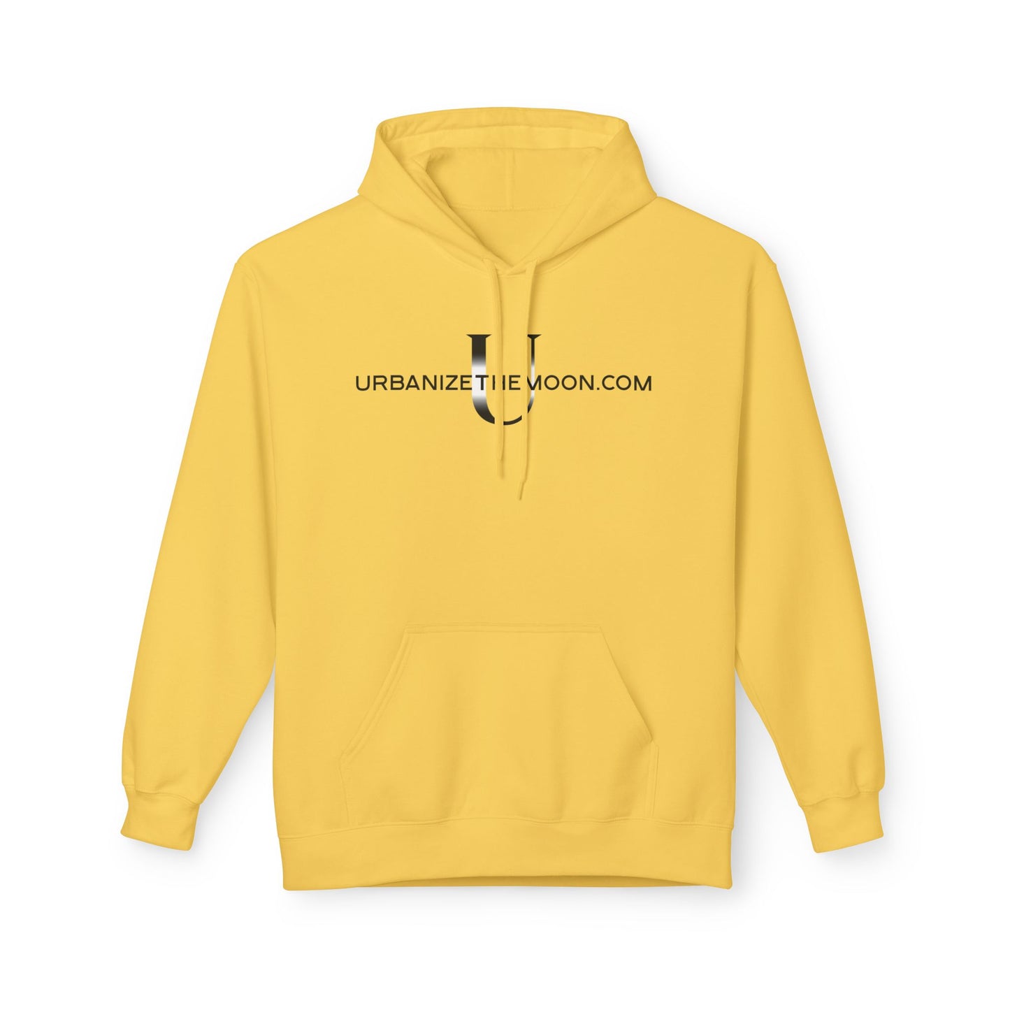 UrbanizeTheMoon.com™ Logo Hoodie — Minimal Moon Graphic Pullover