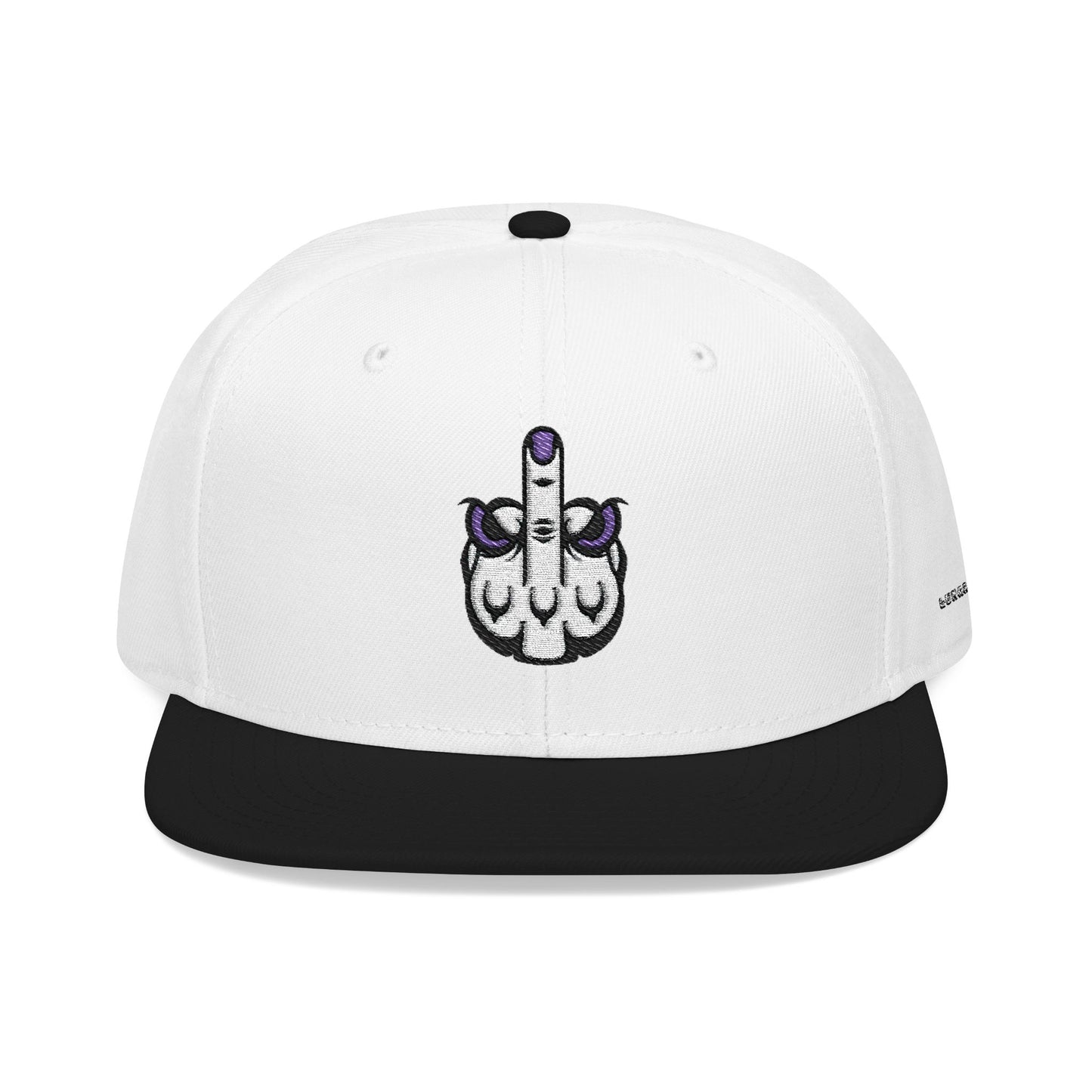 Lunar Metropolis™ Snapback Hat – Blue & White Floral Logo Cap