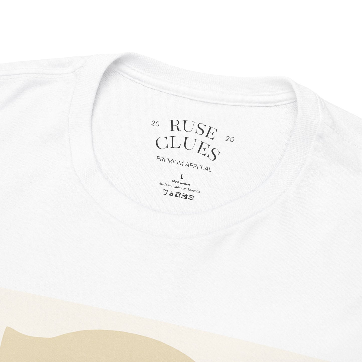 Deceptive AI Unisex Heavy Cotton Ruse Clues® Tee - Bold Graphic Tee for Tech Enthusiasts