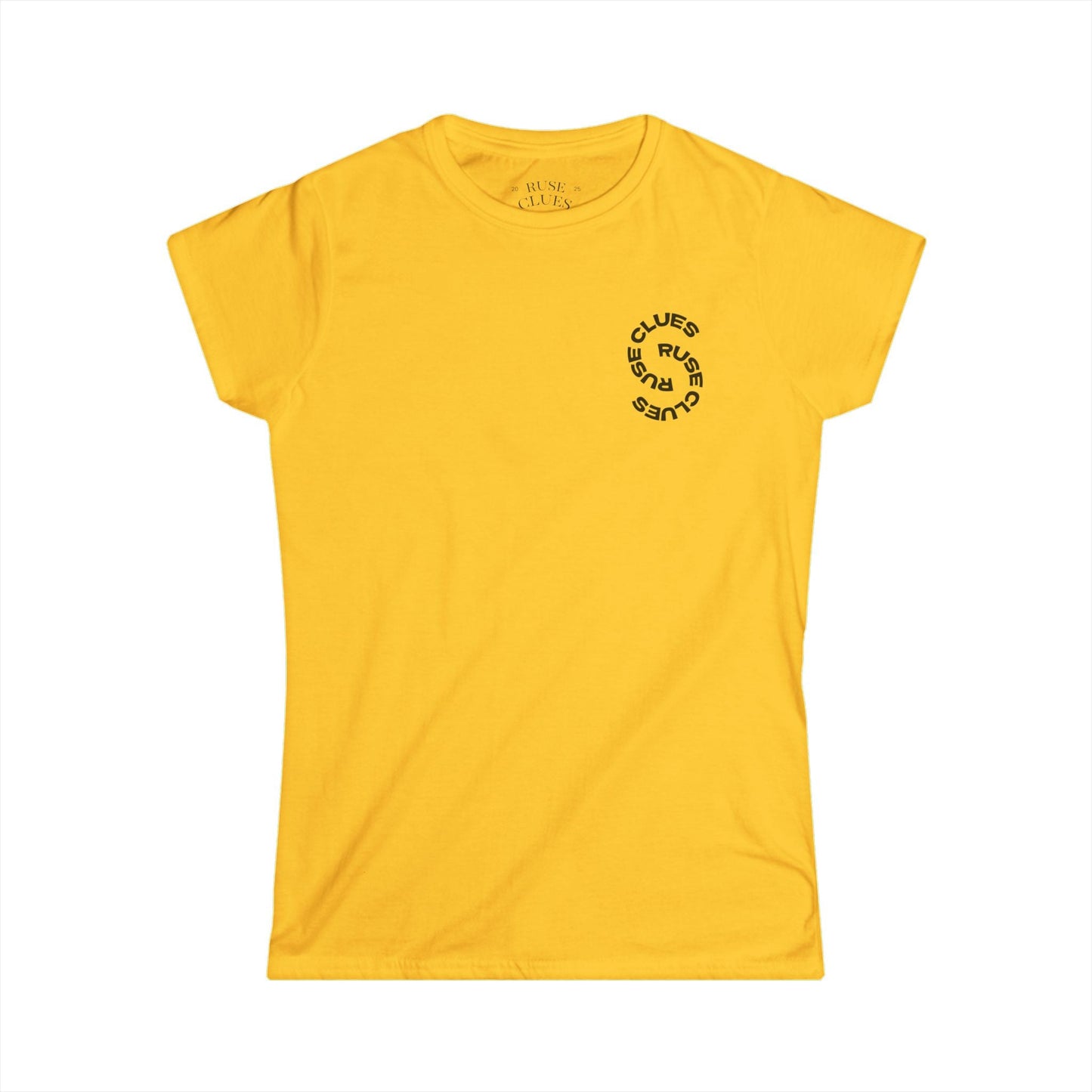 Women's Graphic Ruse Clues® Tee, Casual T-Shirt, Everyday Wear, Gift for Friends, Fun Summer Top
