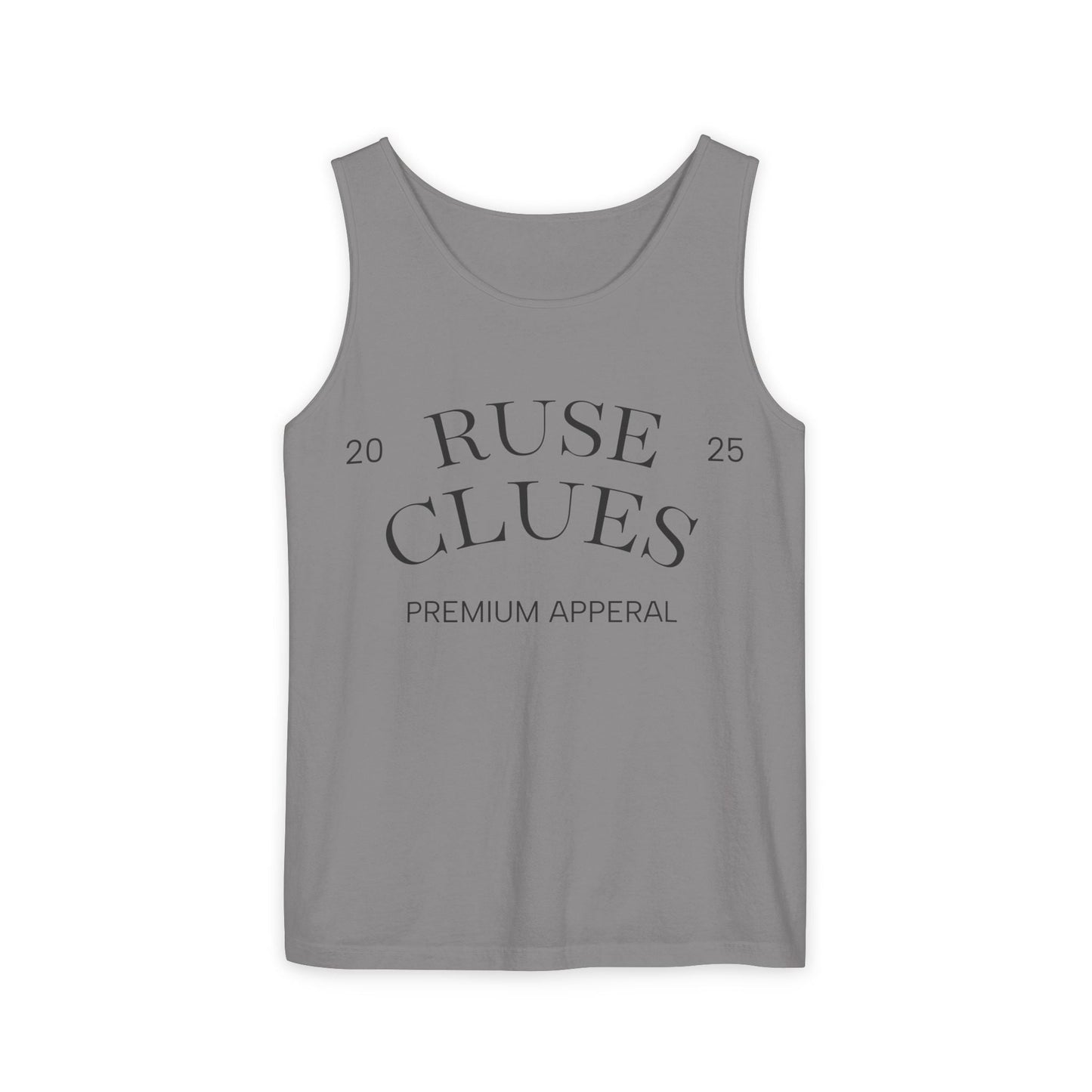 Unisex Garment-Dyed Ruse Clues® Tank Top