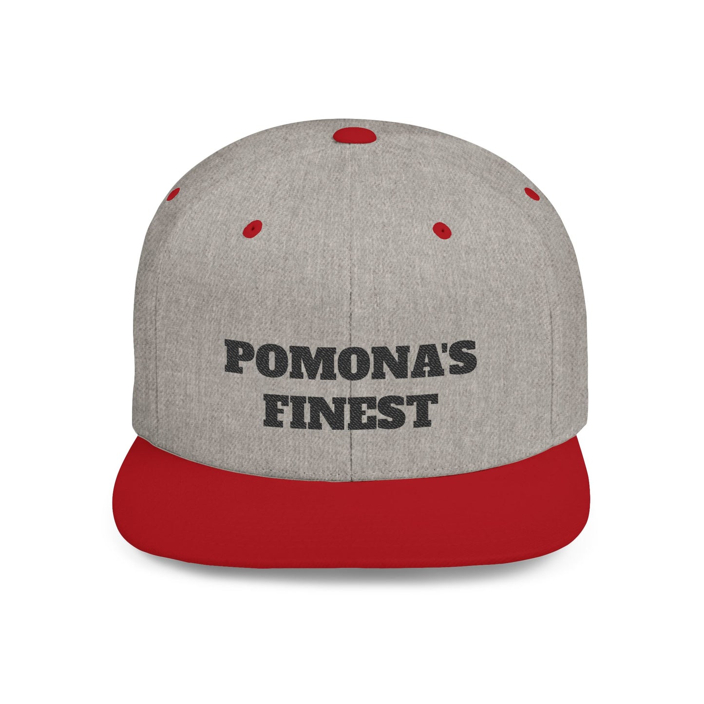 Stylish Flat Bill Pomona's Finest™ Snapback Hat - Perfect Gift for Hikers, Streetwear Enthusiasts, or Casual Outings, Cool Design, Summer Fashion