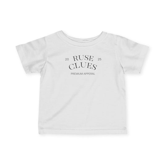 Infant Ruse Clues® Jersey Tee -  Cute Baby Shirt, Toddler Outfit, Gift for New Parents, Baby Shower Essential, Toddler Clothing