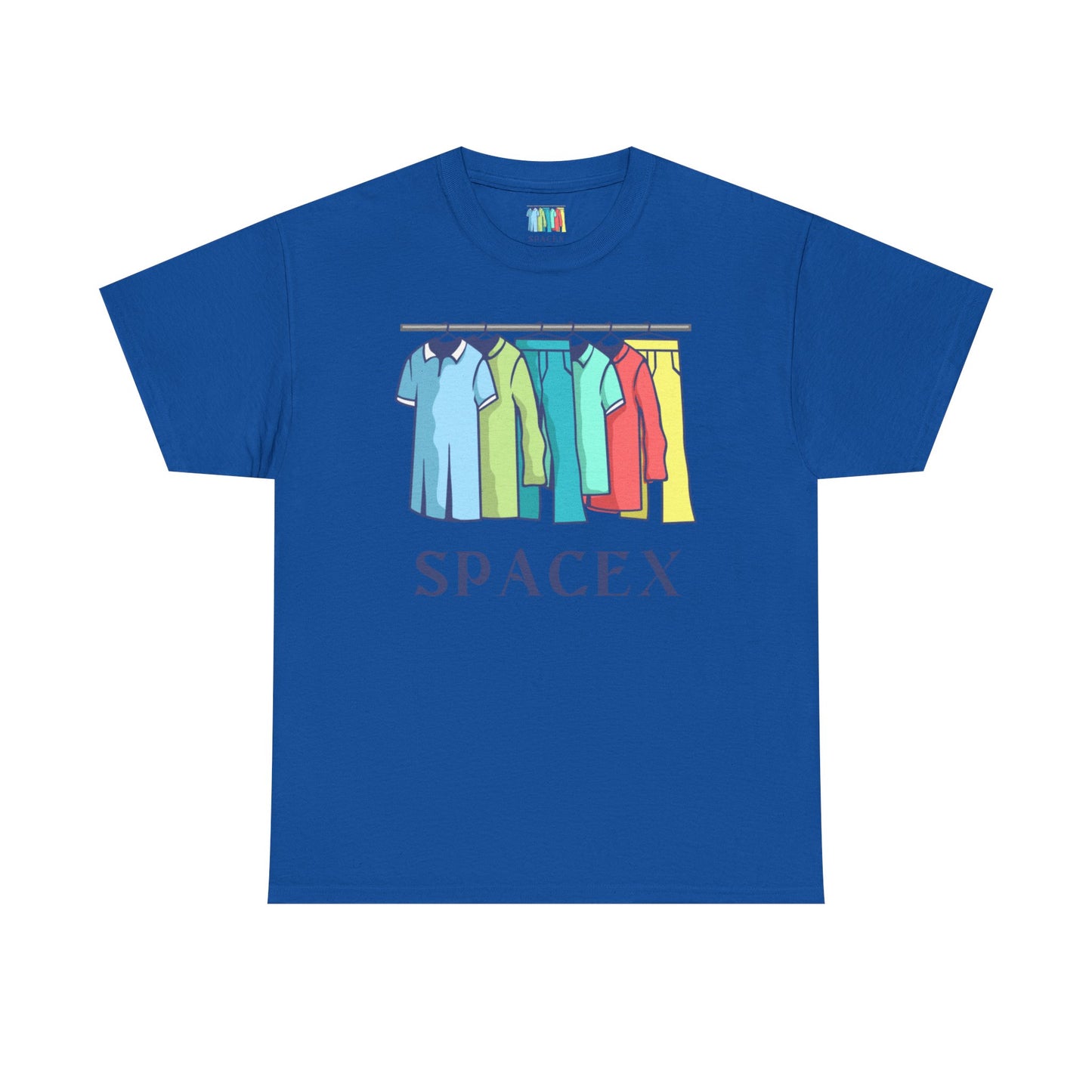Unisex Heavy Cotton SPACEX Tee, Short, Tall, Fat, or Small apparel