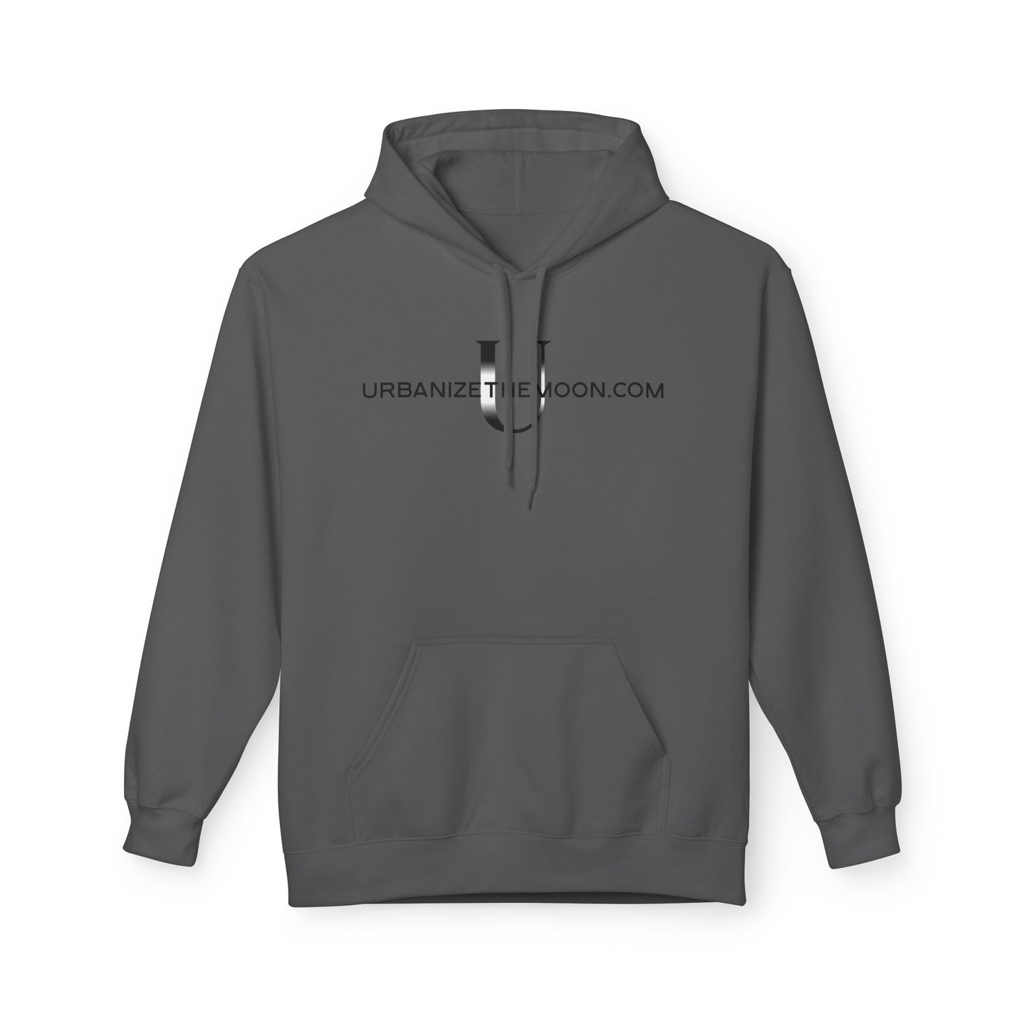 UrbanizeTheMoon.com™ Logo Hoodie — Minimal Moon Graphic Pullover