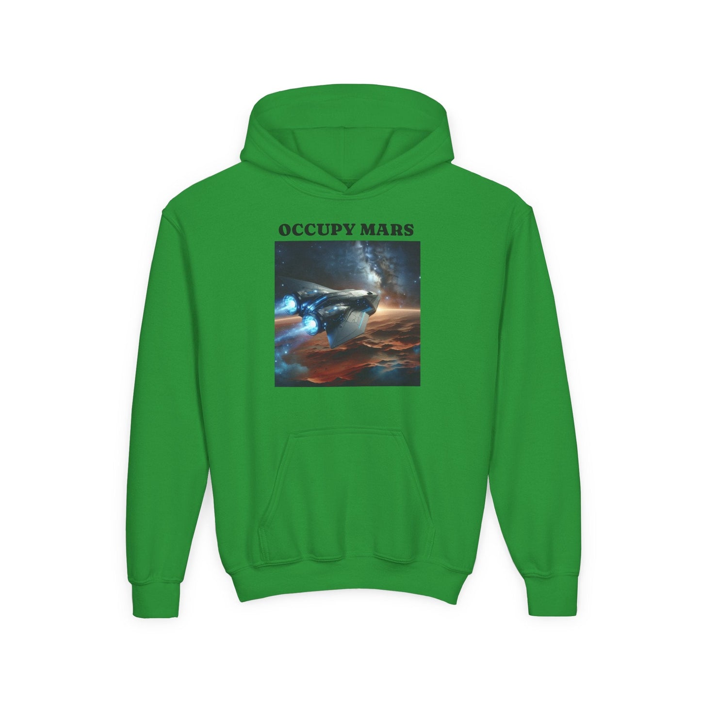 Occupy Mars™ Youth Sweatshirt, Sci-Fi Hoodie, Space Adventure Apparel, Gift for Kids, Casual Wear