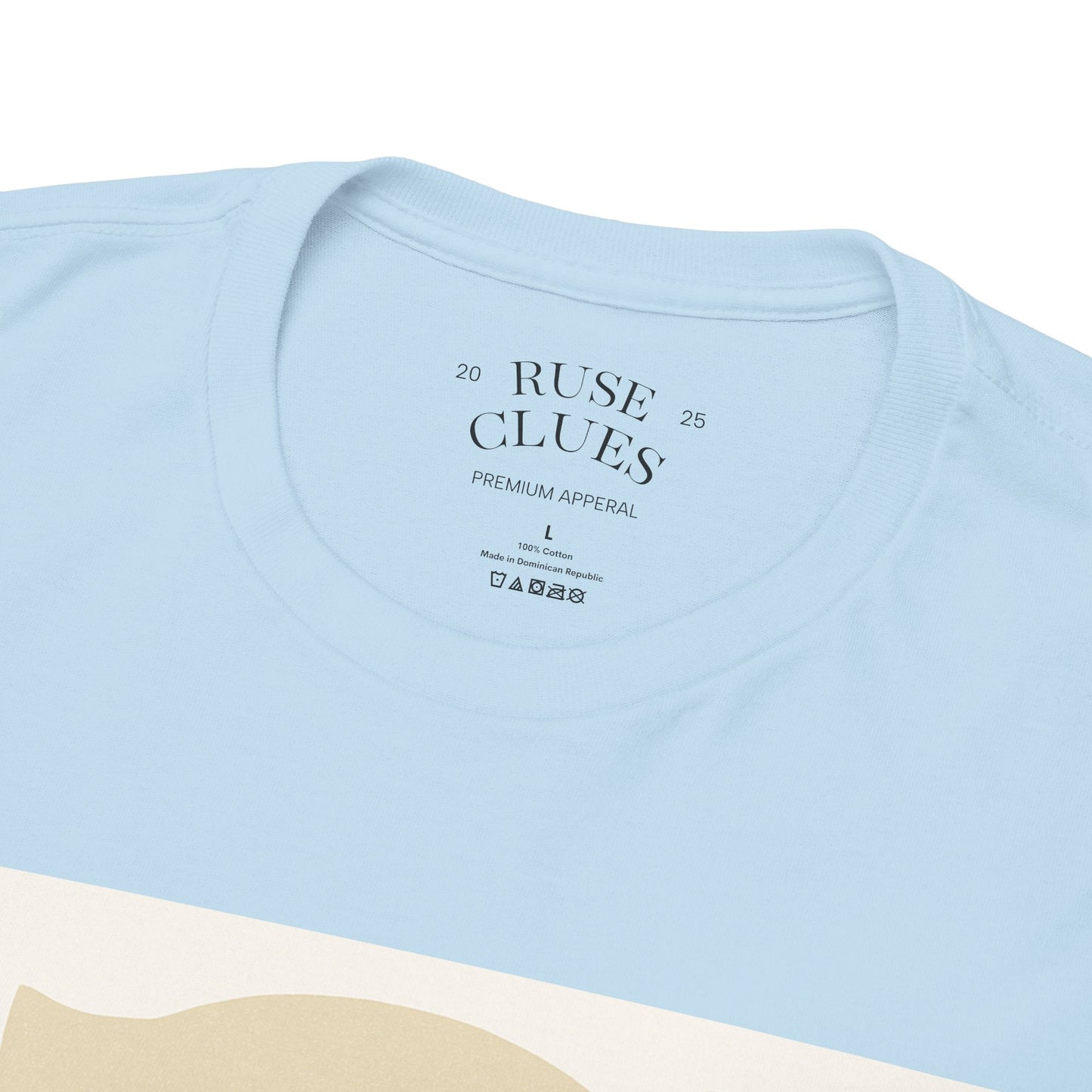 Deceptive AI Unisex Heavy Cotton Ruse Clues® Tee - Bold Graphic Tee for Tech Enthusiasts