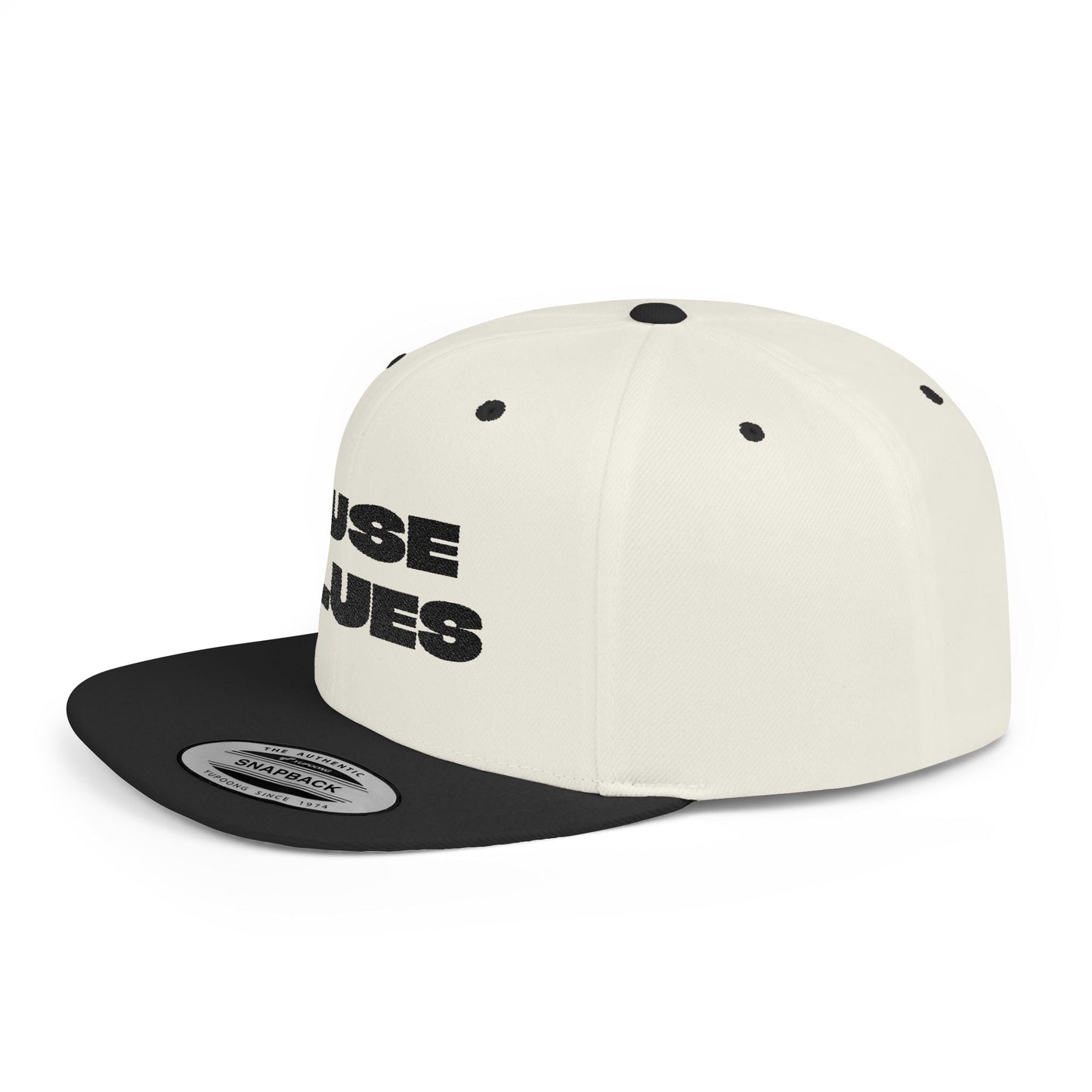 Stylish Flat Bill Snapback Ruse Clues® Hat, Trendy Baseball Cap, Urban Streetwear Accessory, Perfect Gift for Men & Women