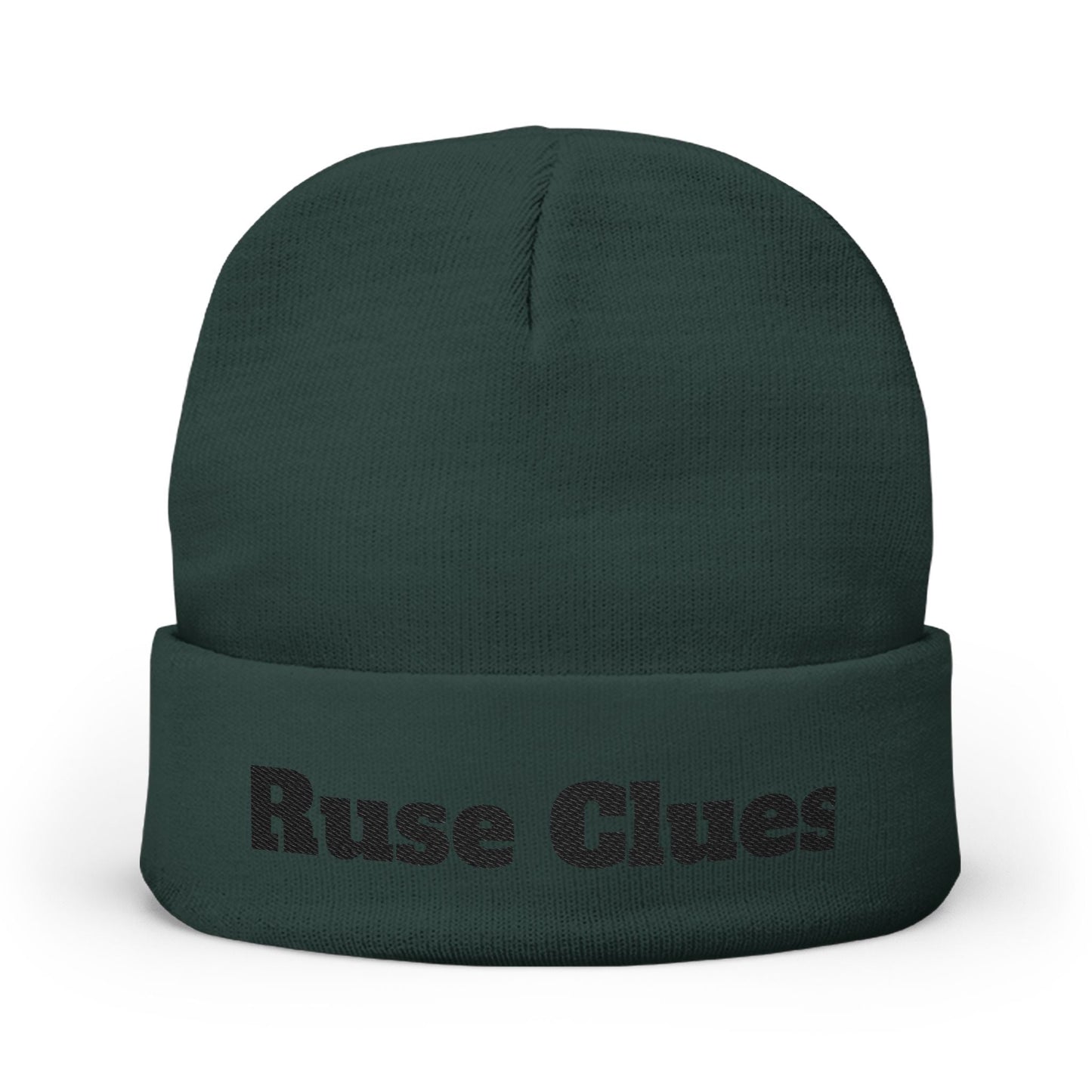 Cozy Embroidered Knit Ruse Clues® Beanie, Winter Hat, Gift for Her, Stylish Beanie, Trendy Accessories, Casual Headwear