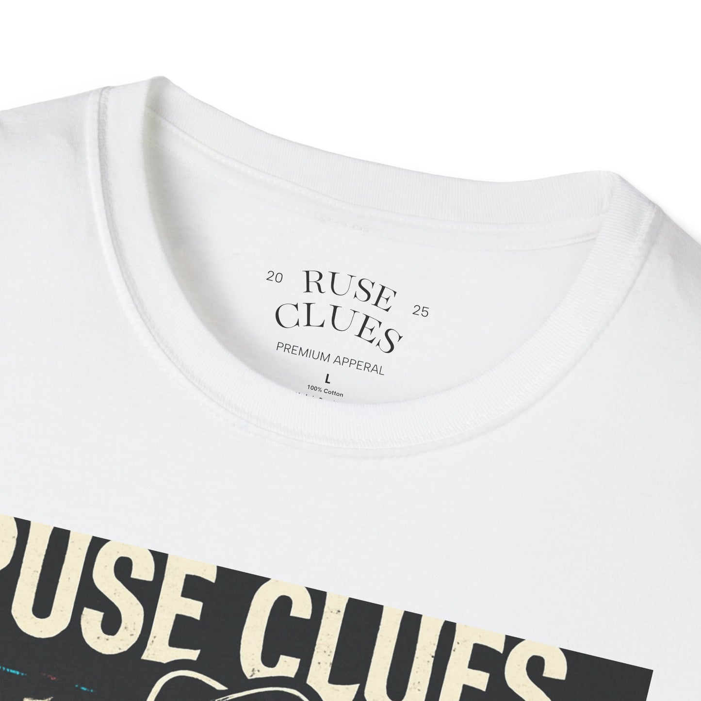 Mystery Detective Unisex Softstyle T-Shirt - Ruse Clues® Design
