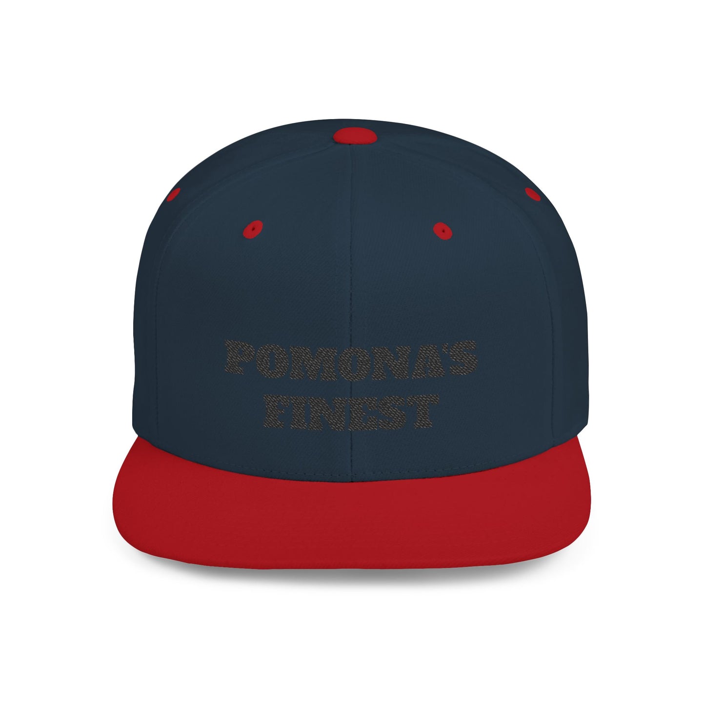 Stylish Flat Bill Pomona's Finest™ Snapback Hat - Perfect Gift for Hikers, Streetwear Enthusiasts, or Casual Outings, Cool Design, Summer Fashion