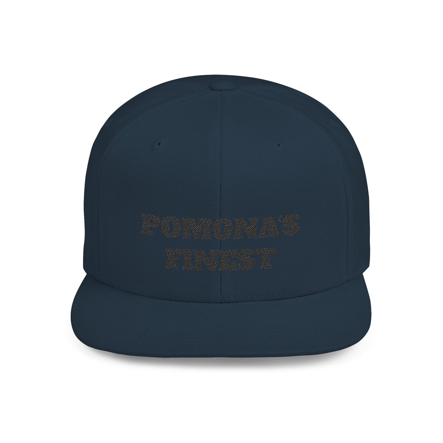 Stylish Flat Bill Pomona's Finest™ Snapback Hat - Perfect Gift for Hikers, Streetwear Enthusiasts, or Casual Outings, Cool Design, Summer Fashion