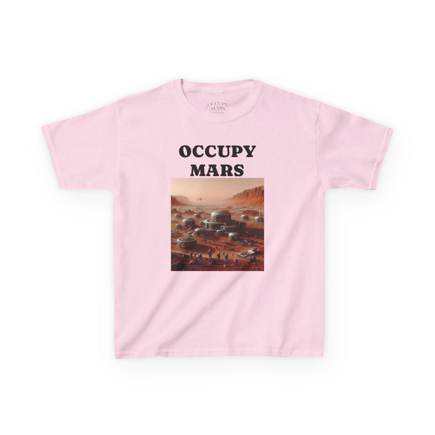 Occupy Mars™ Kids' Graphic Tee | Fun Space Tee, Cute Gift for Kids, Science Lovers, Casual Wear, Birthday Gift, Educational Apparel