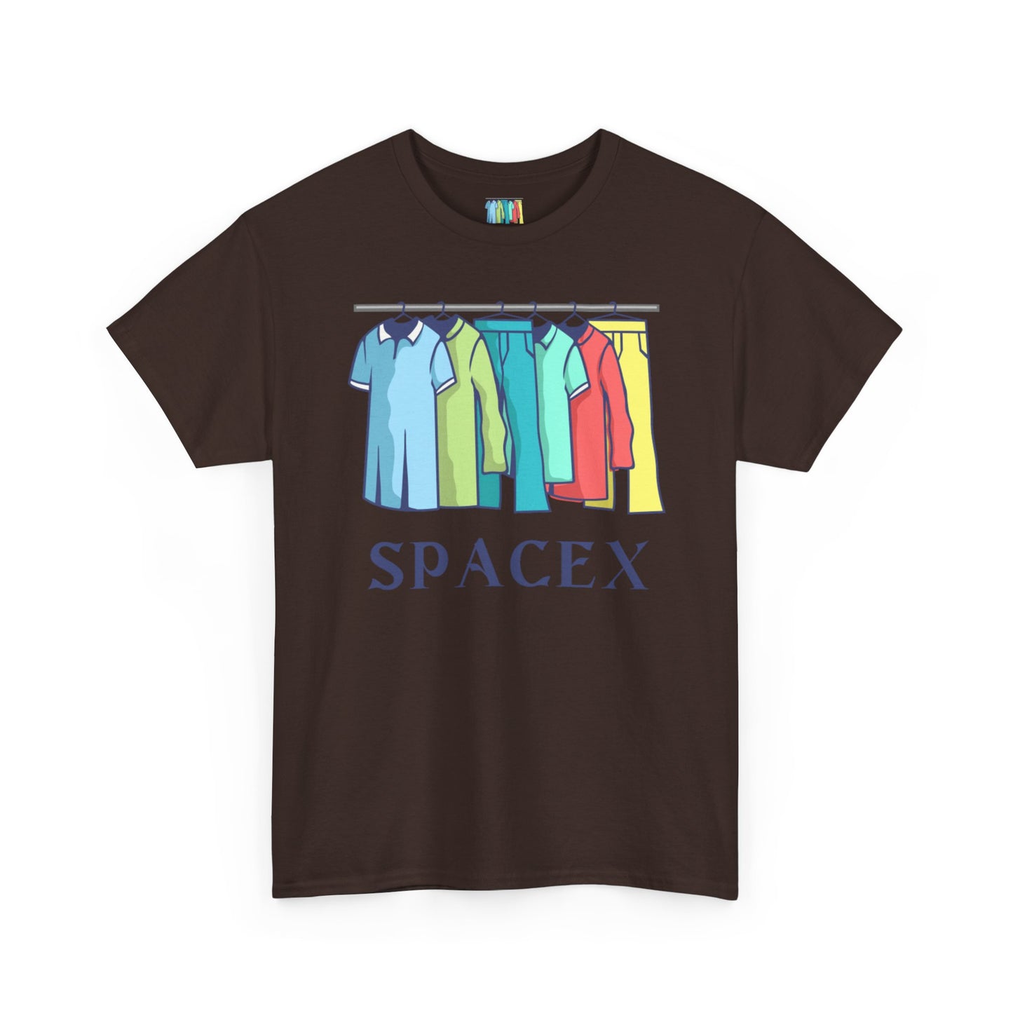 Unisex Heavy Cotton SPACEX Tee, Short, Tall, Fat, or Small apparel