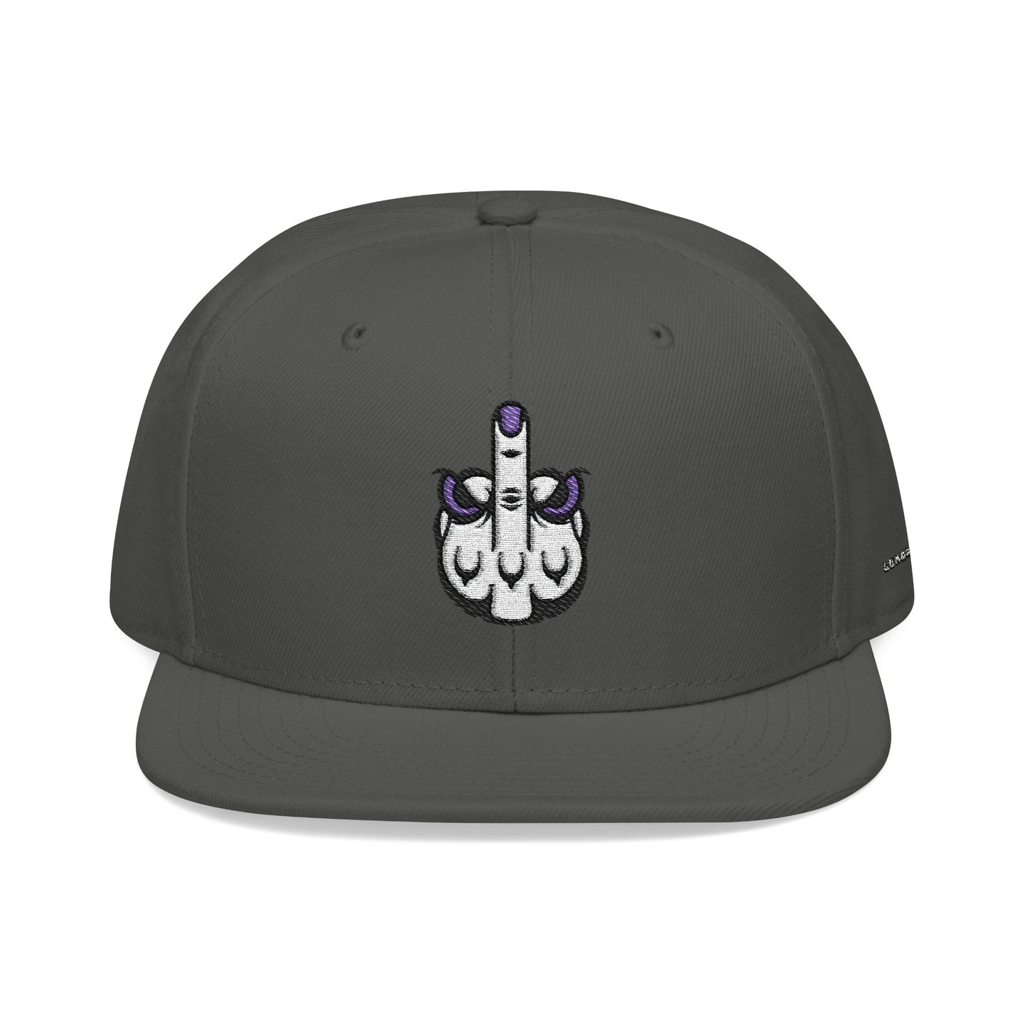 Lunar Metropolis™ Snapback Hat – Blue & White Floral Logo Cap