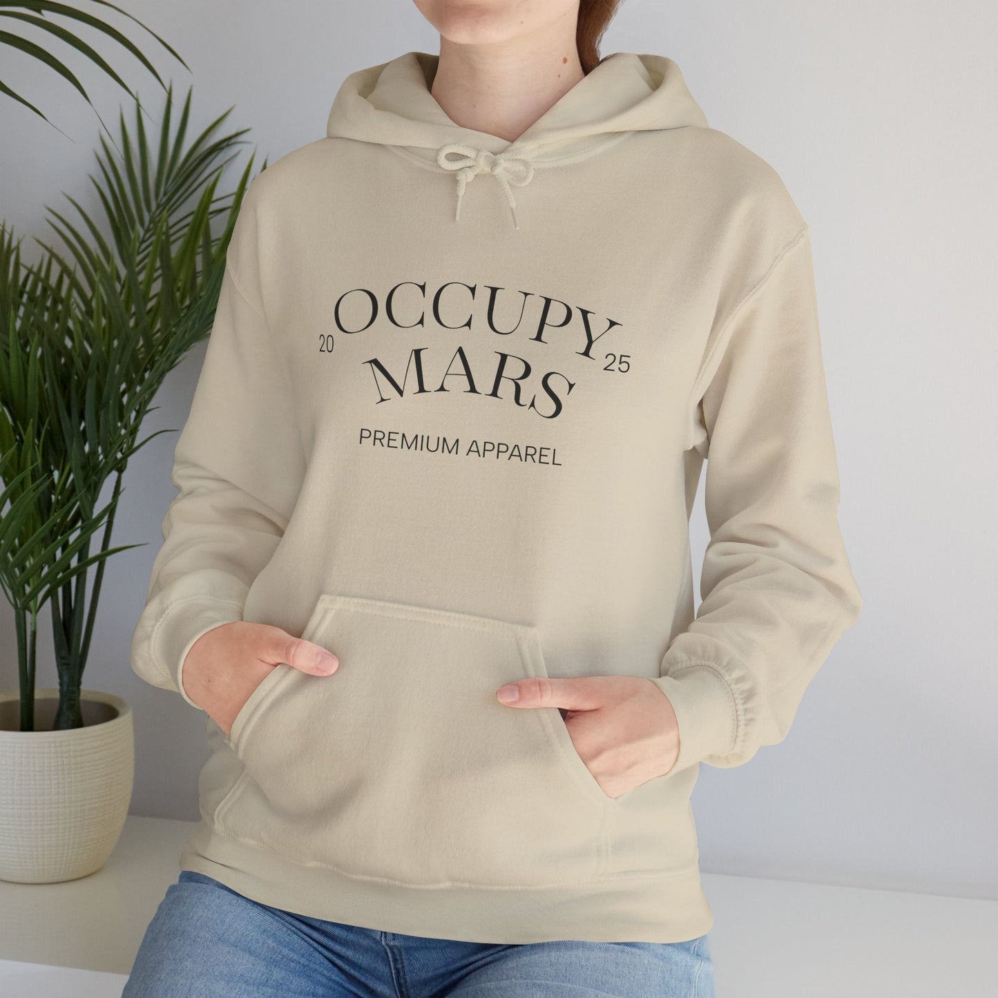 Occupy Mars™ Hooded Sweatshirt - Casual Comfort, Perfect for Everyday Wear, Gifts for Space Enthusiasts, Cozy Fashion