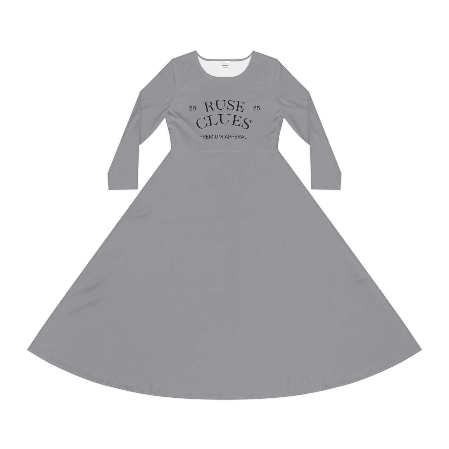 Chic Long Sleeve Ruse Clues® Dance Dress, Casual Party Dress, Comfortable Fashion, Women’s Apparel, Ideal for Events