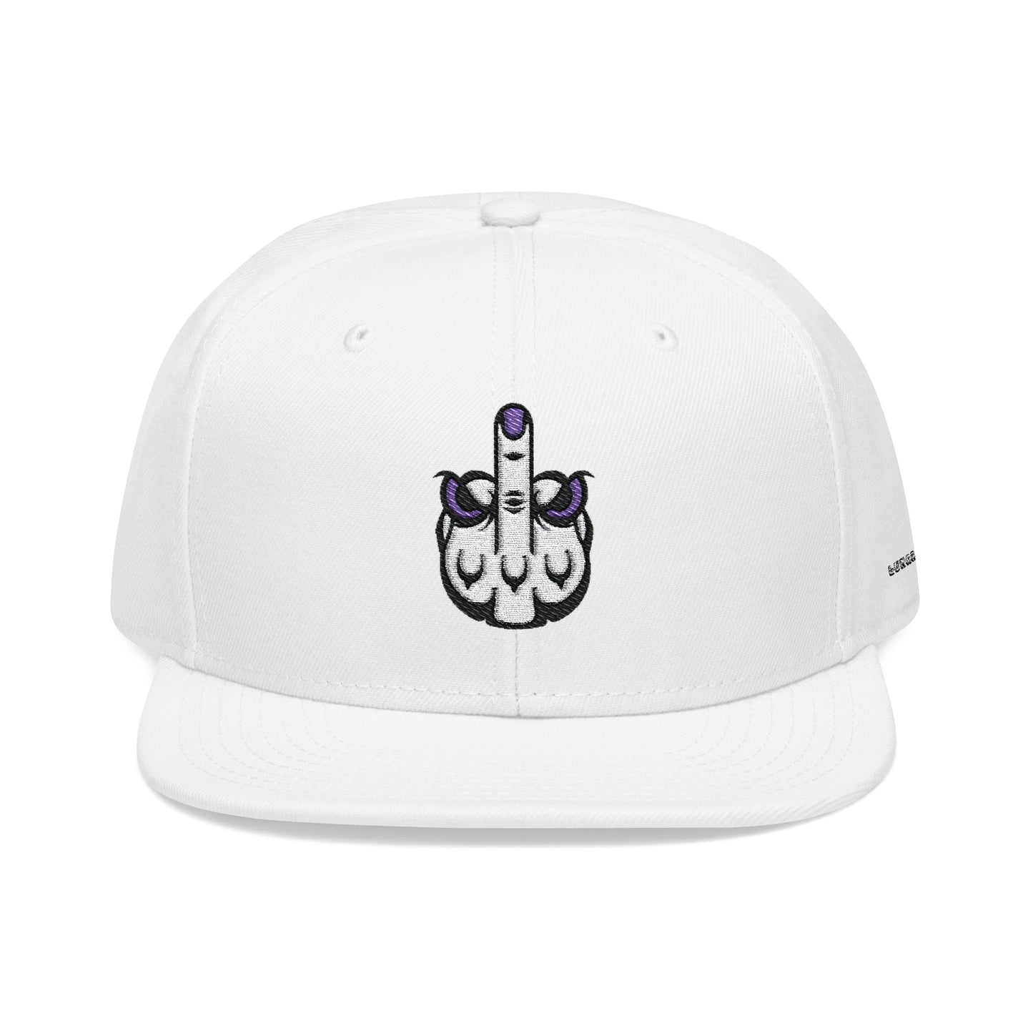 Lunar Metropolis™ Snapback Hat – Blue & White Floral Logo Cap