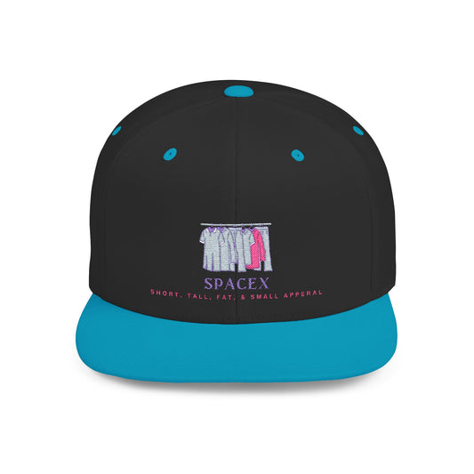 Flat Bill SpaceX™ Snapback Cap | Trendy Hat for Style Lovers, Gift for Space Enthusiasts, Casual Wear, Street Style, Cool Accessories