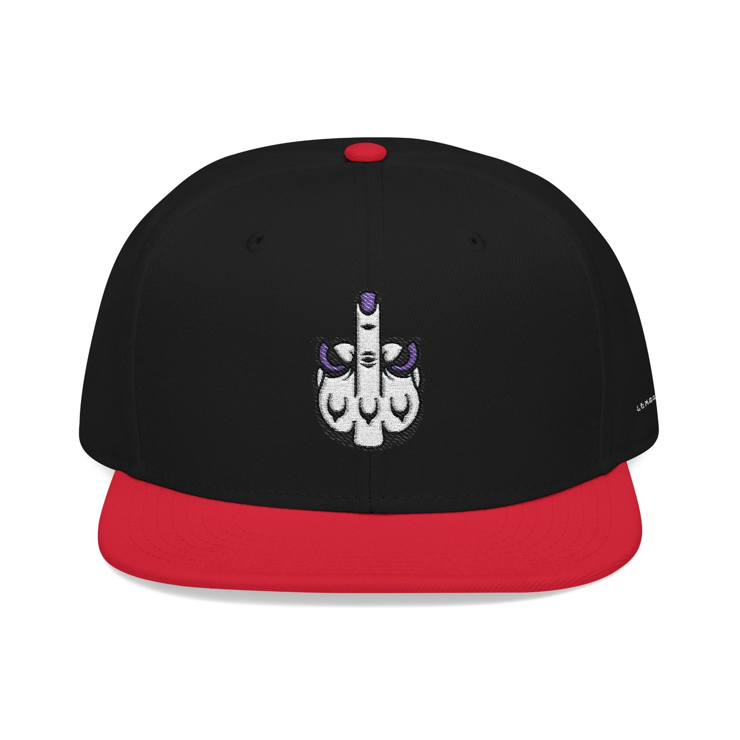 Lunar Metropolis™ Snapback Hat – Blue & White Floral Logo Cap