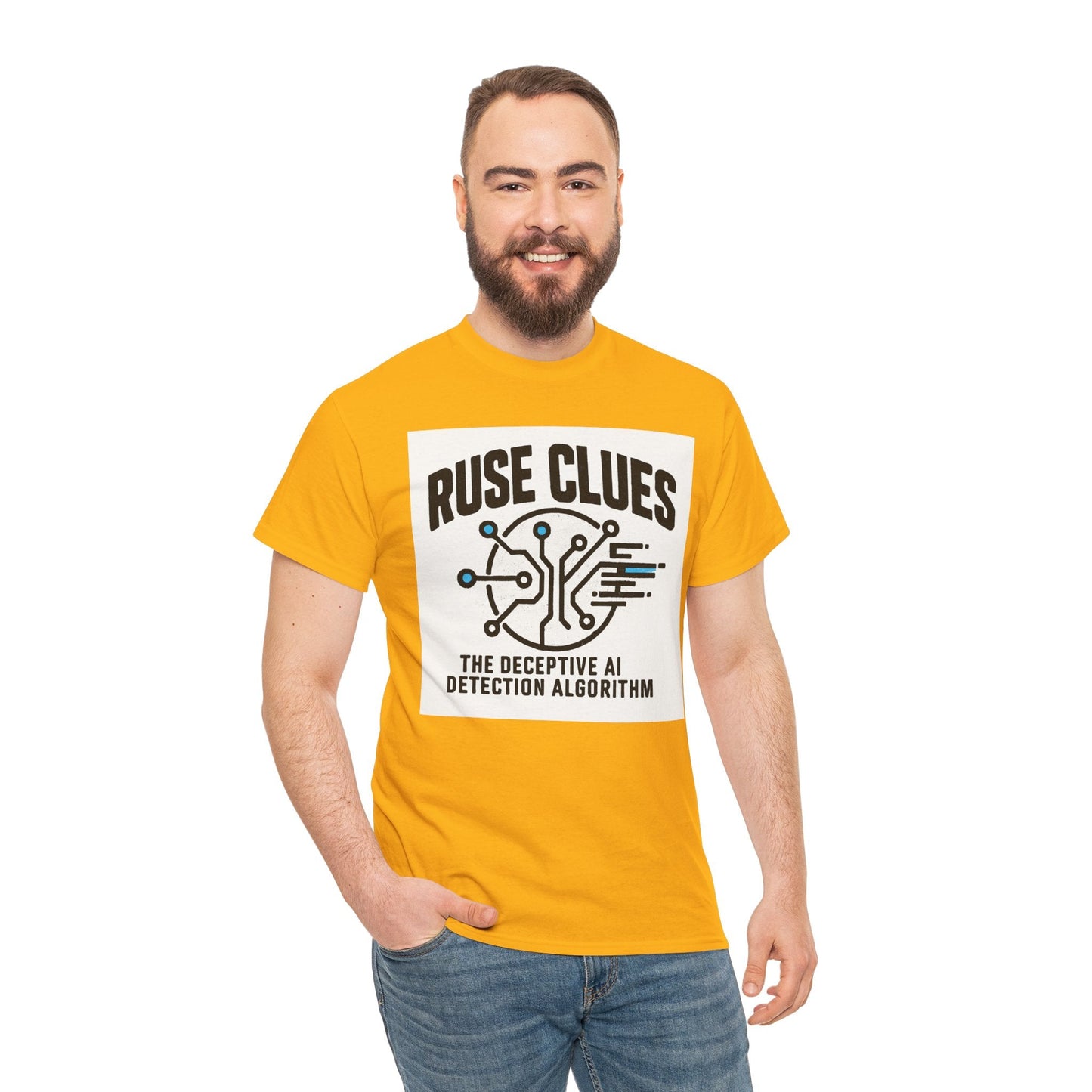 Ruse Clues® AI Detection Tee - Unisex Heavy Cotton T-Shirt