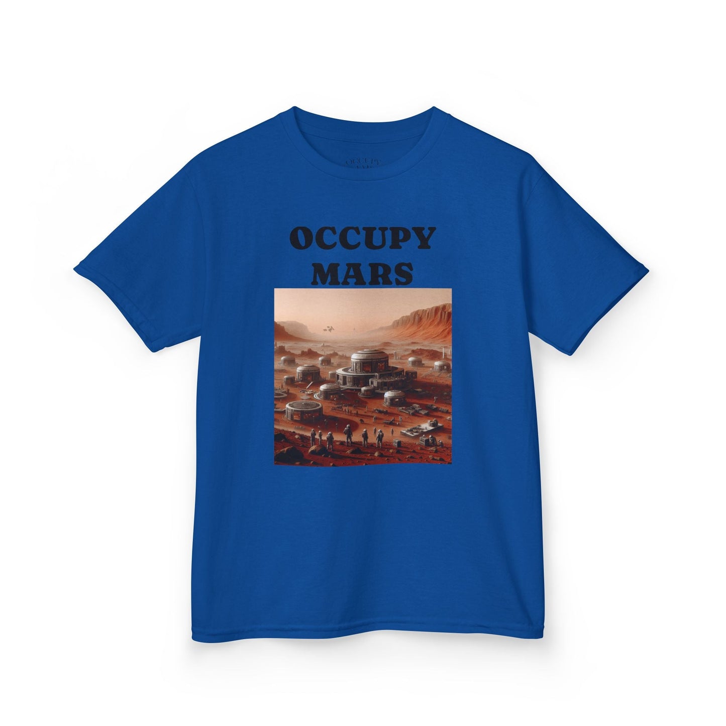 Occupy Mars™ Kids' Graphic Tee | Fun Space Tee, Cute Gift for Kids, Science Lovers, Casual Wear, Birthday Gift, Educational Apparel