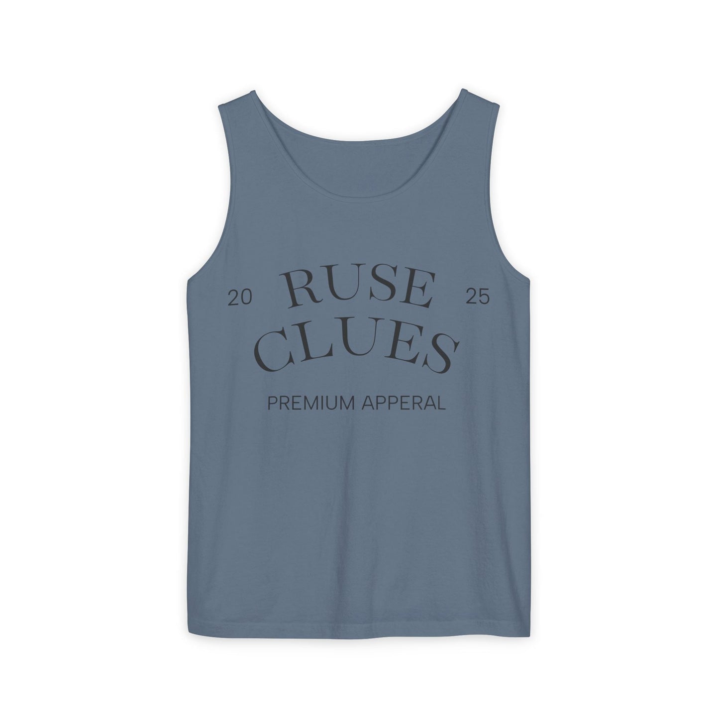 Unisex Garment-Dyed Ruse Clues® Tank Top