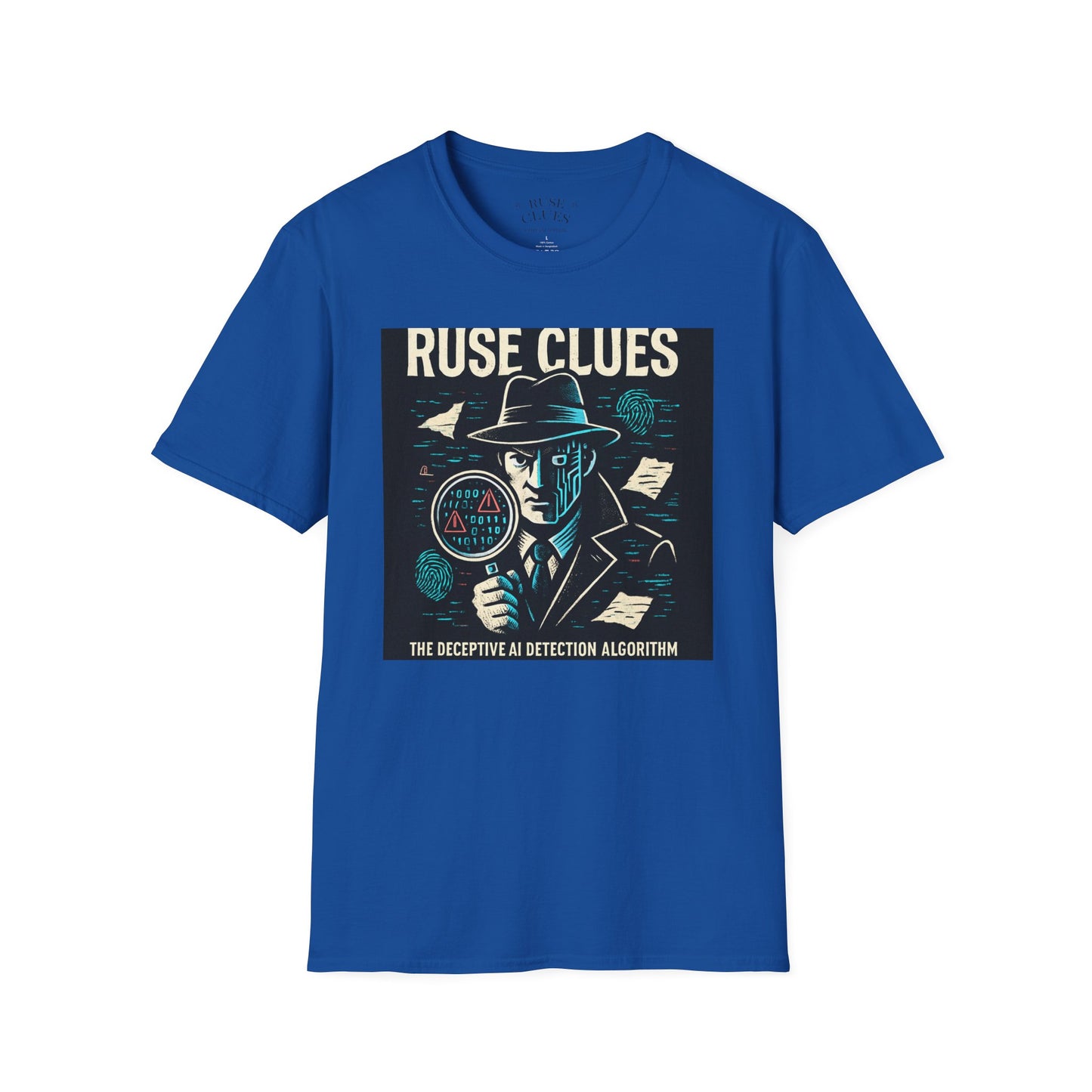 Mystery Detective Unisex Softstyle T-Shirt - Ruse Clues® Design