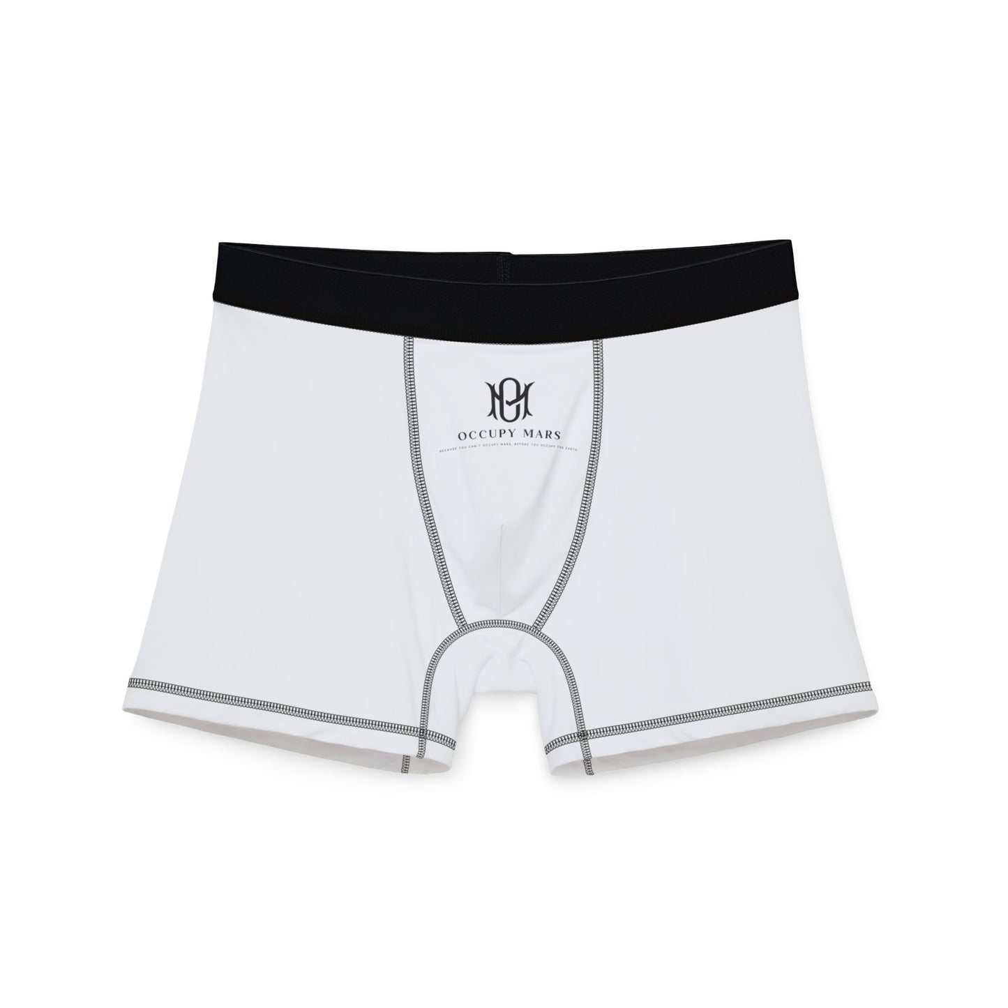 Men's Occupy Mars Boxers (AOP) - Comfortable All-Over Print Underwear, Fun Men's Briefs for Every Day, Gift for Him, Stylish Undergarments