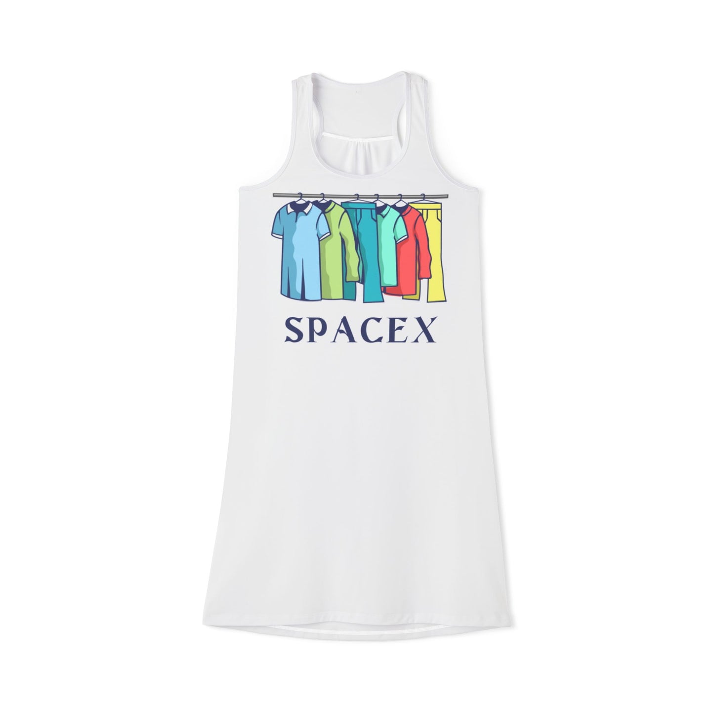 Women's Racerback SpaceX Dress - Perfect for Casual Wear, Summer Outings, Gifts & Outdoor Events