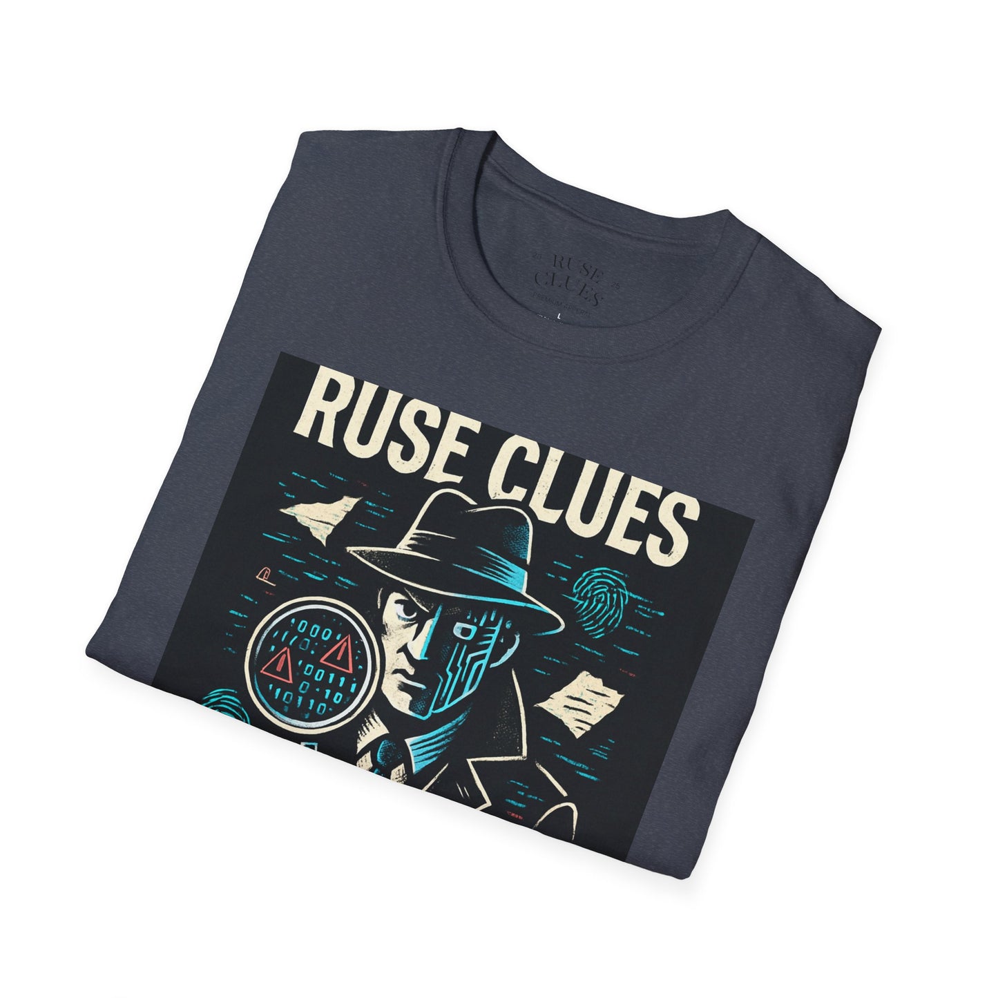 Mystery Detective Unisex Softstyle T-Shirt - Ruse Clues® Design