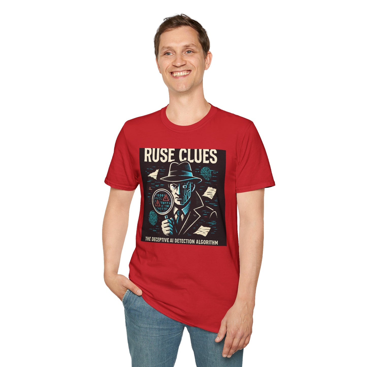 Mystery Detective Unisex Softstyle T-Shirt - Ruse Clues® Design