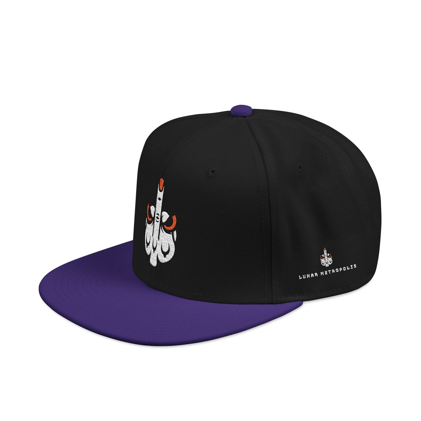 Embroidered Lunar Metropolis™ Snapback Hat — Bold Streetwear Cap